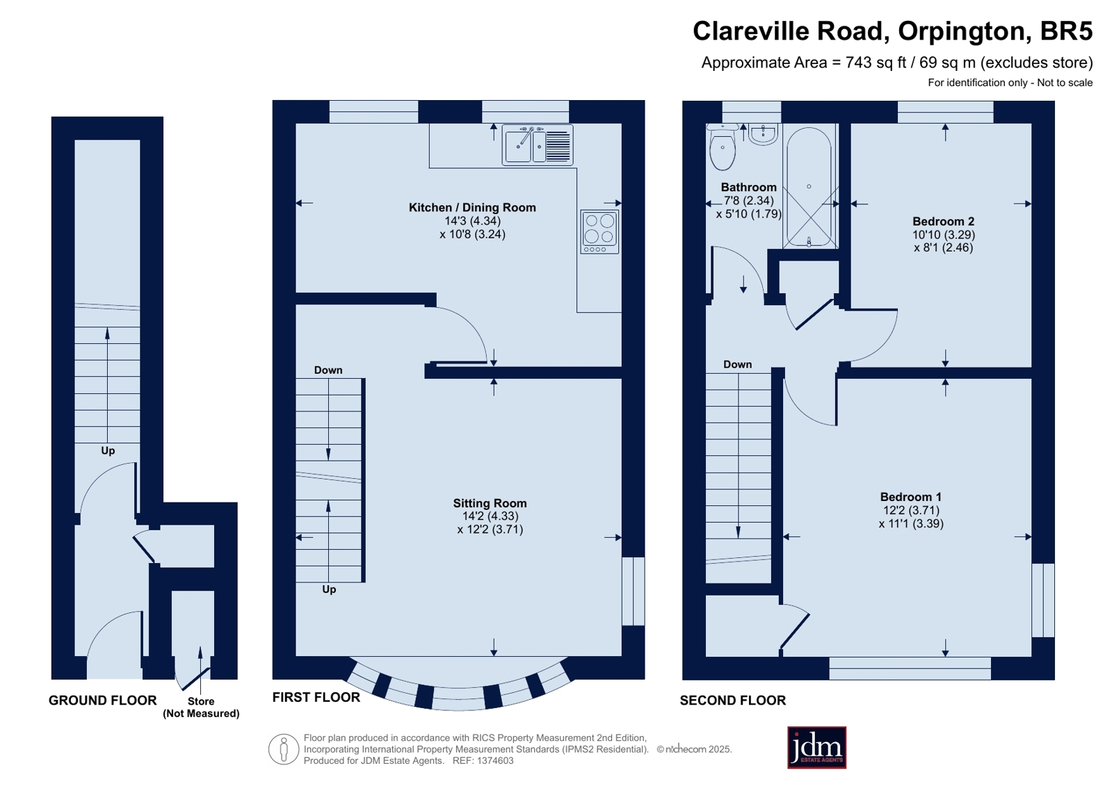 87, Clareville Road, Orpington floorplan