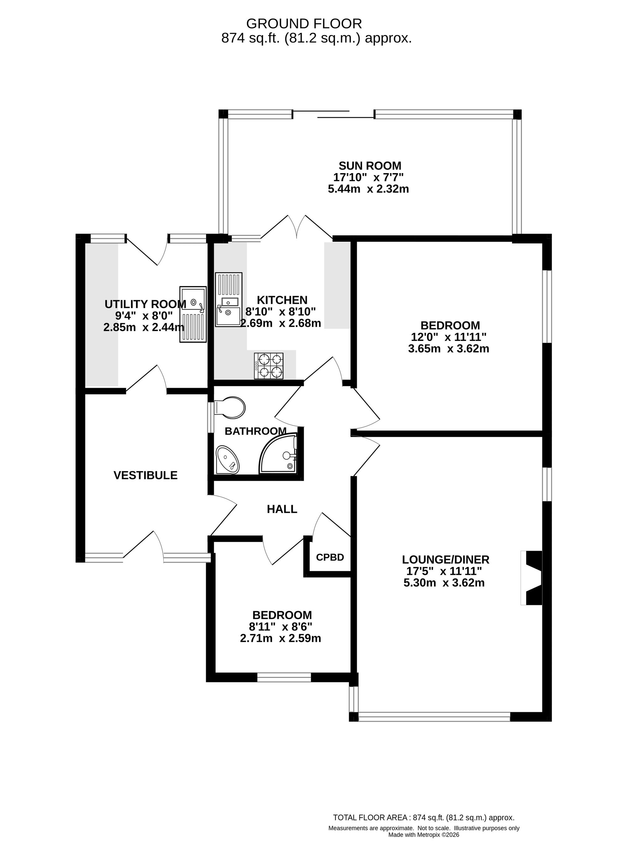 2 Park View Drive, High Peak floorplan