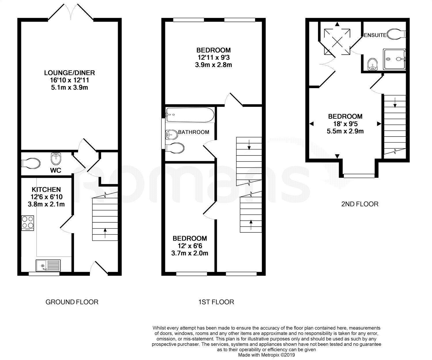 3 Bedrooms Terraced house for sale in Warbler Road, Farnborough, Hampshire GU14