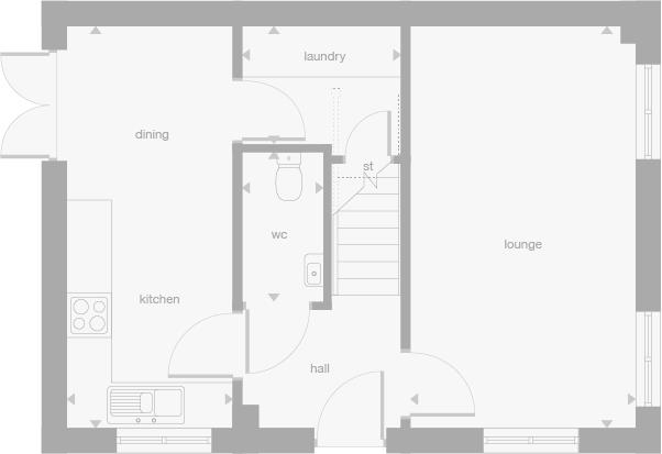 116, Abbotsford Road, Clydebank floorplan