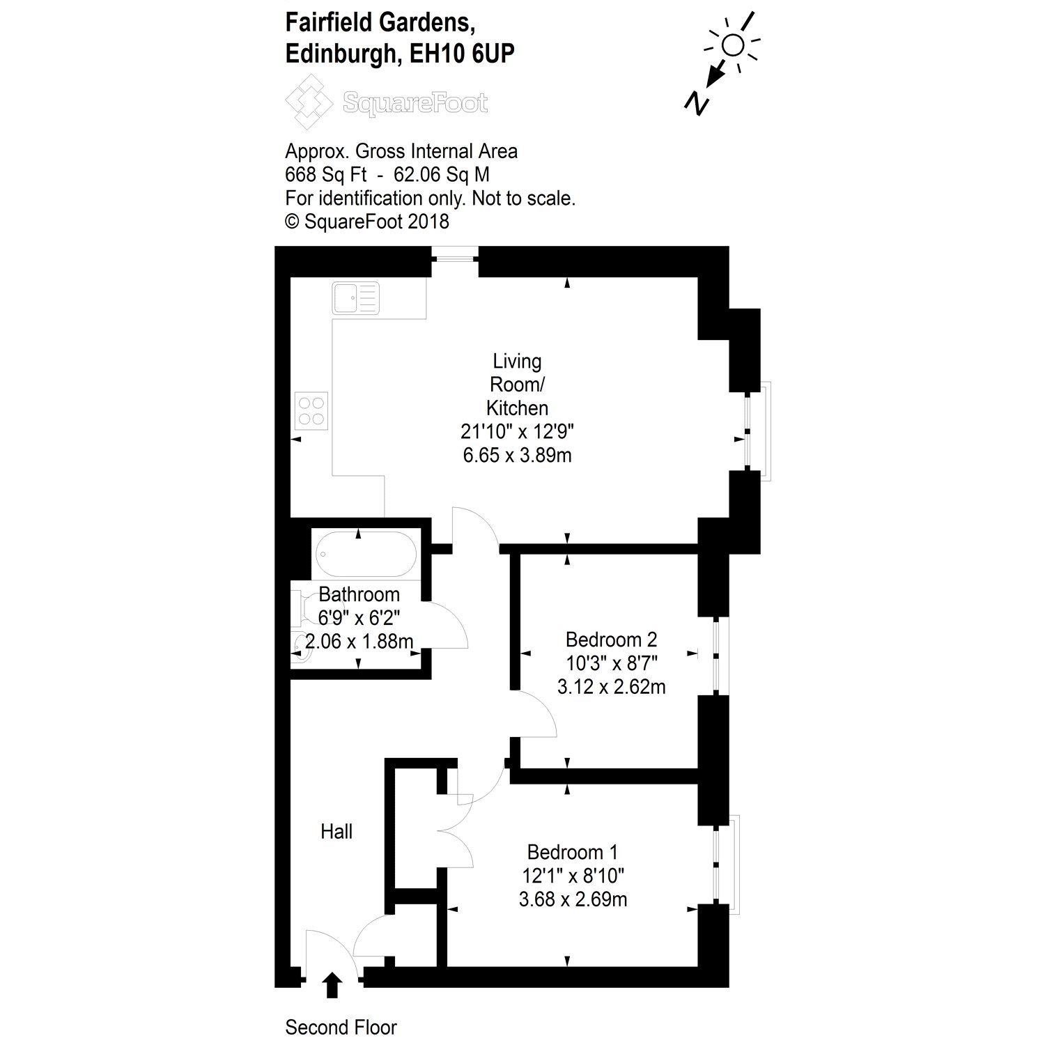 2 Bedrooms Flat for sale in Fairfield Gardens, Fairmilehead, Edinburgh EH10