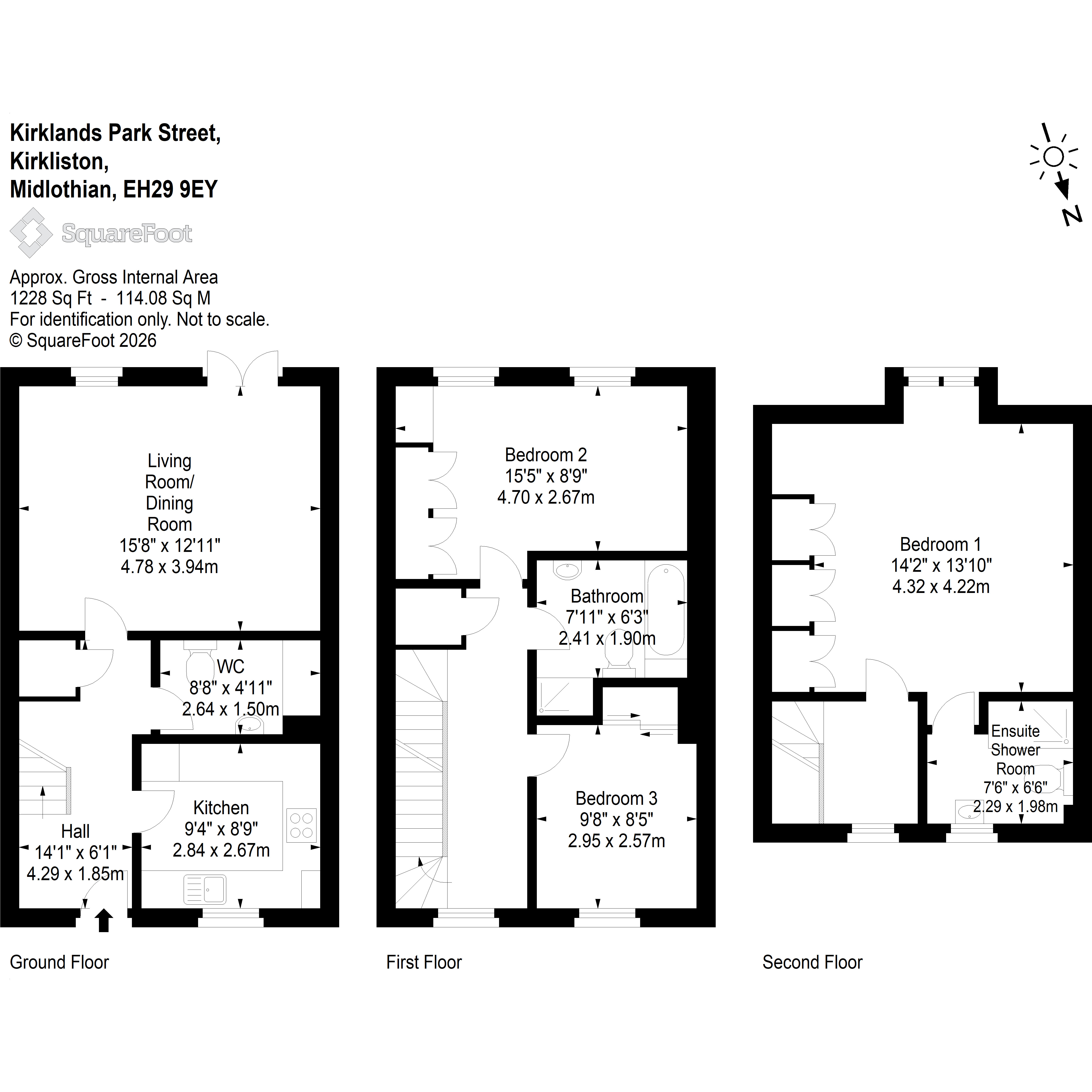 22, Kirklands Park Street, Kirkliston floorplan
