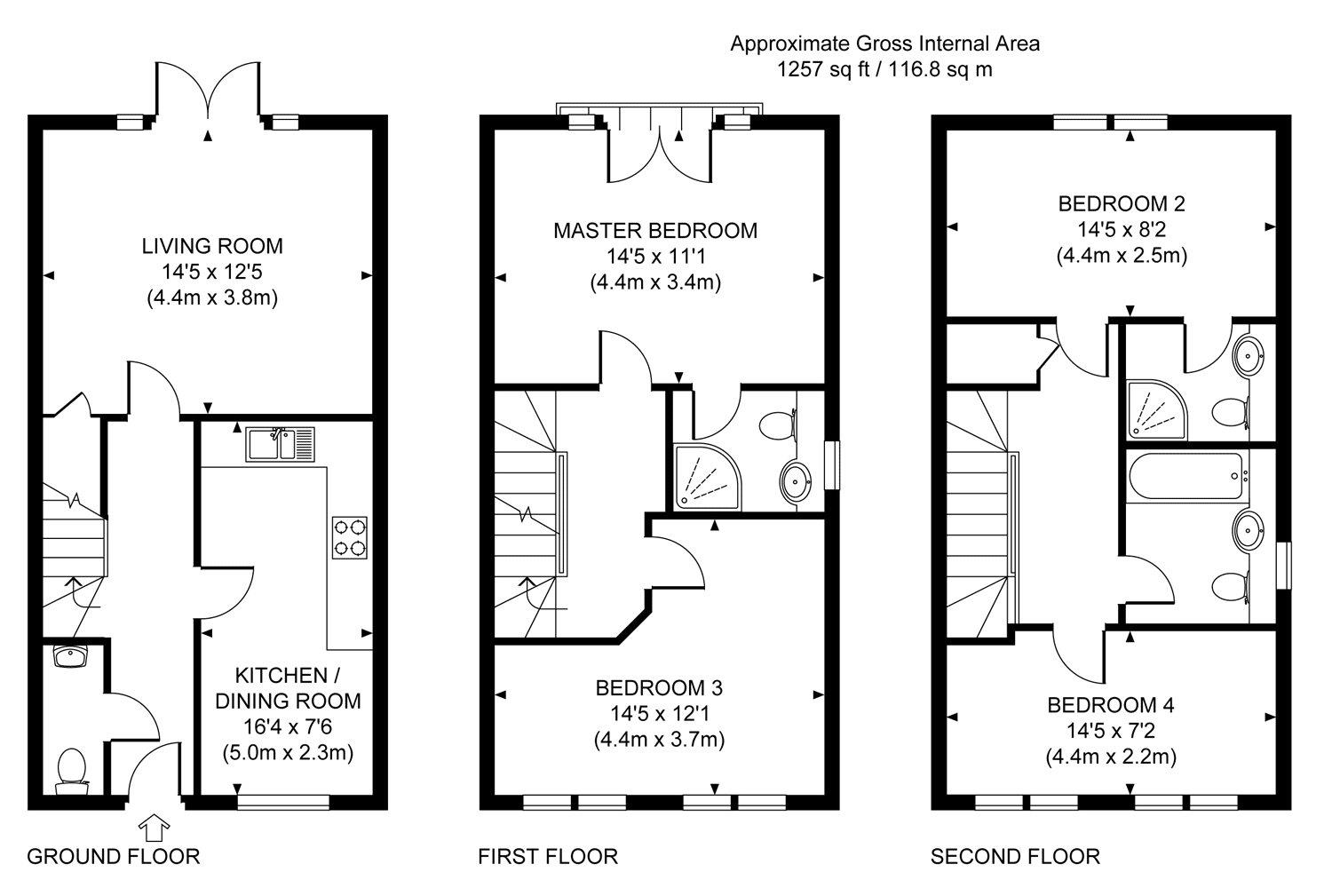 3, Thacker Mews, Woking floorplan
