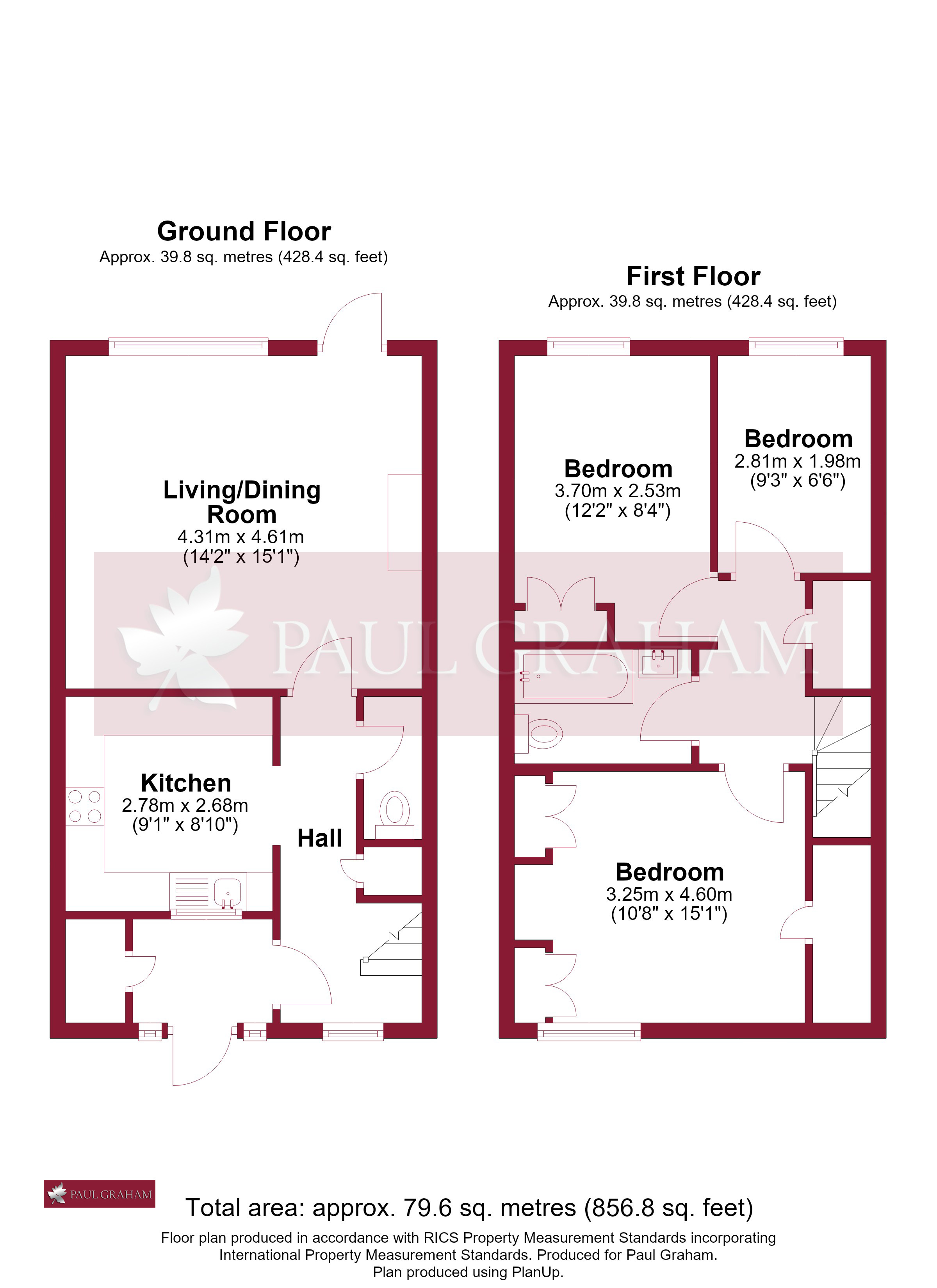 Carew Road, Wallington floorplan
