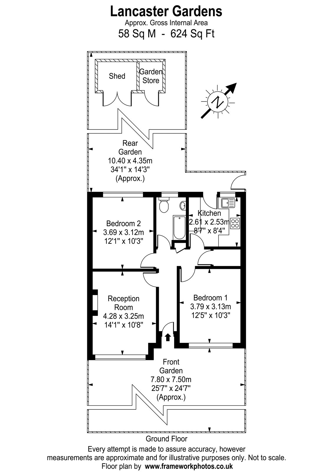 3, Lancaster Gardens, Kingston upon Thames floorplan