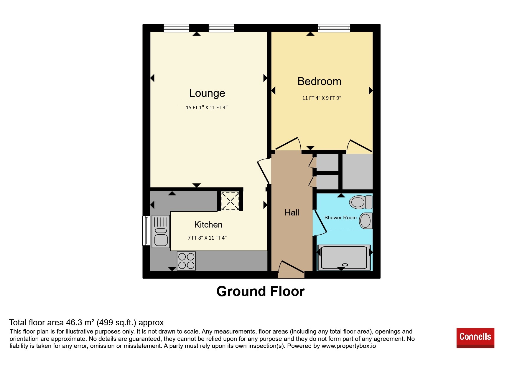 Flat 26, Oakfield House, Binswood Avenue, Leamington Spa floorplan