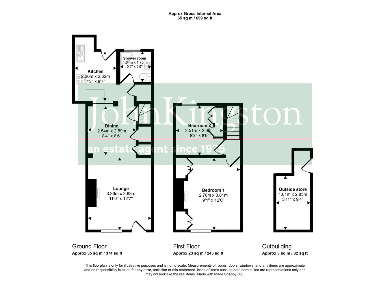 3 Golf Cottages, Sevenoaks floorplan