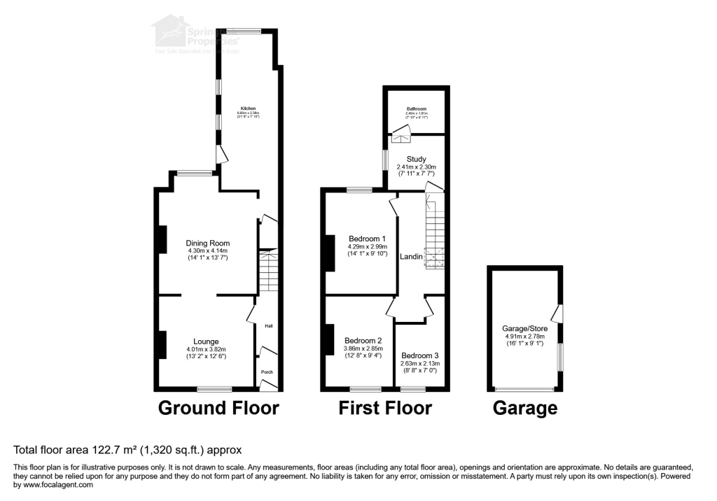 12, John Street, Preston floorplan