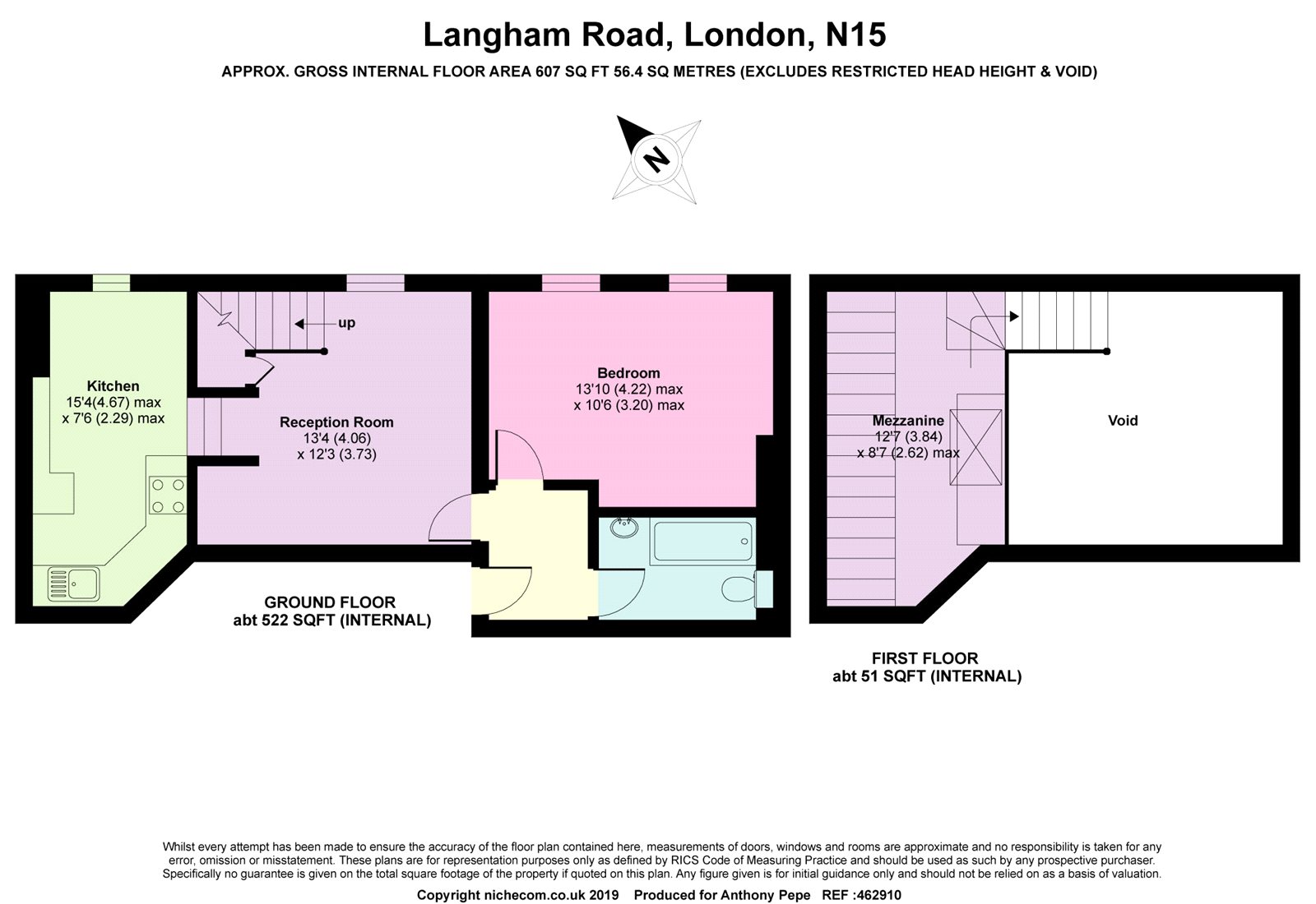 1 Bedrooms Flat for sale in Langham Road, London N15