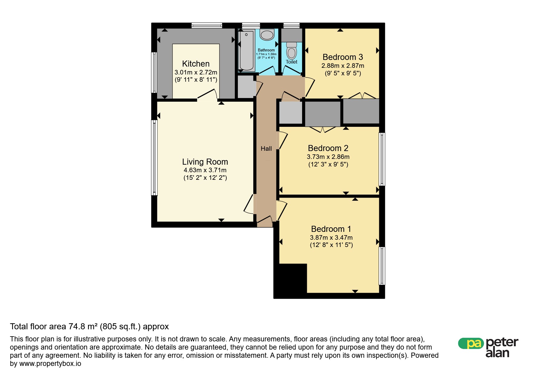 Flat 3, Sutherland Mansions, Park Lane, Cardiff floorplan