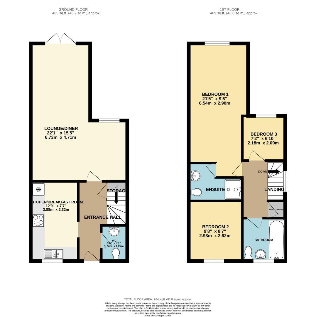 9, Munkman Close, Potton floorplan