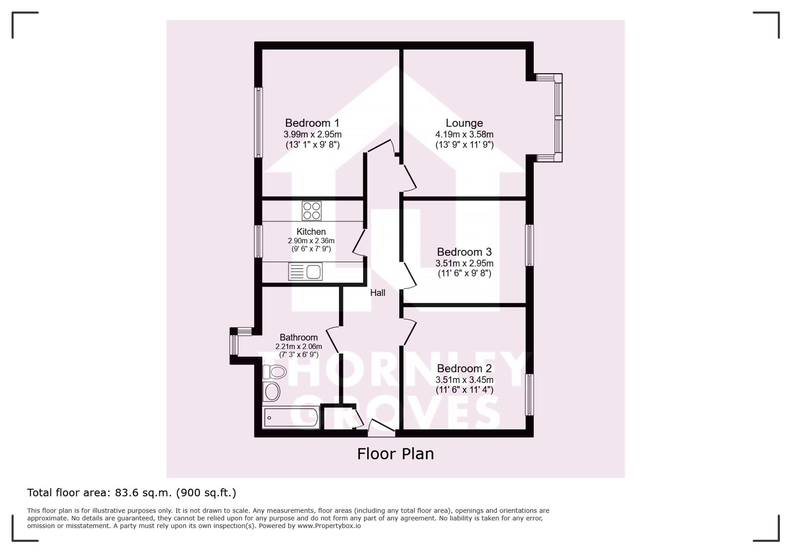 Squires Court, Salford floorplan
