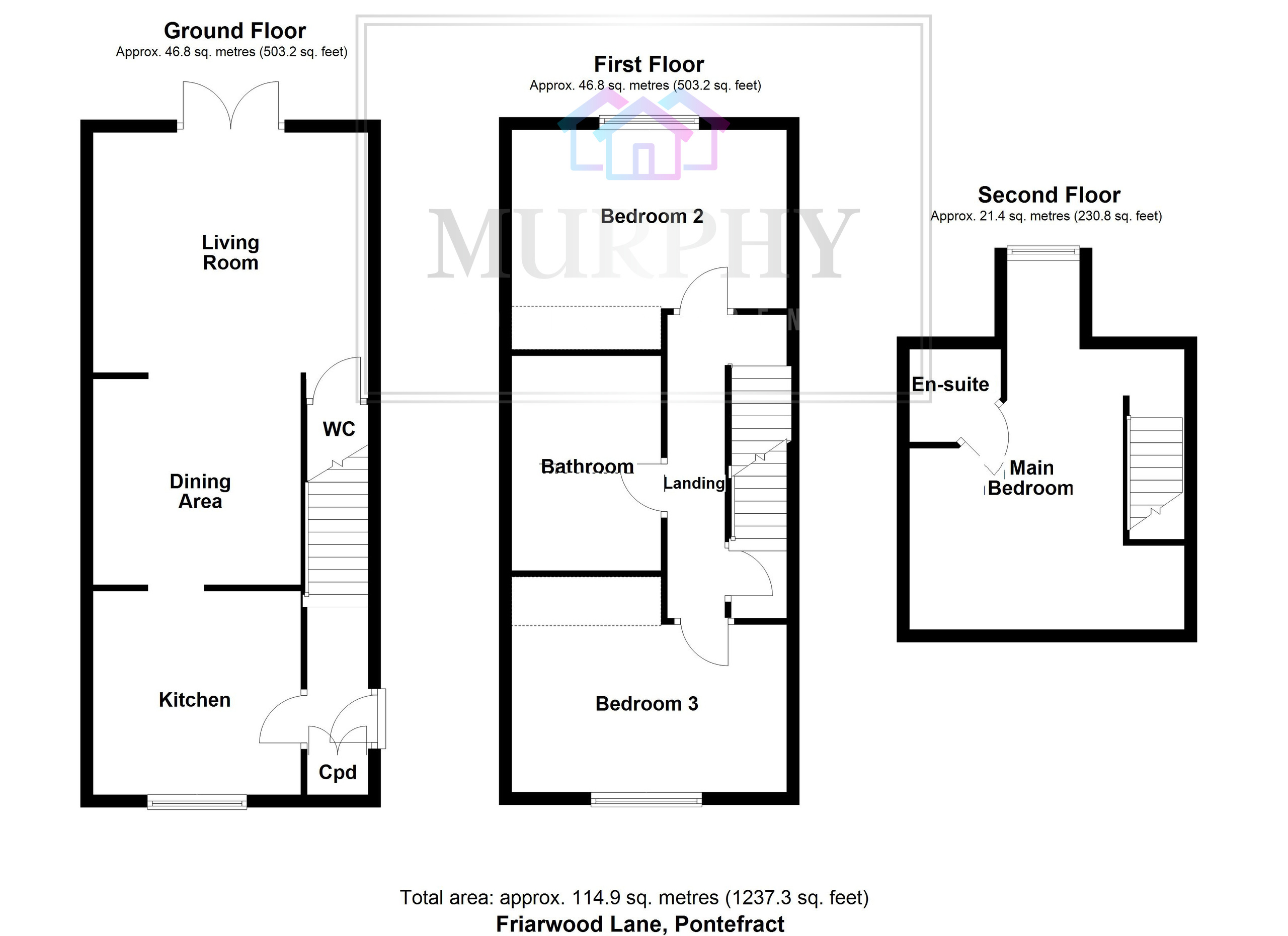 74 Friarwood Lane, Pontefract floorplan