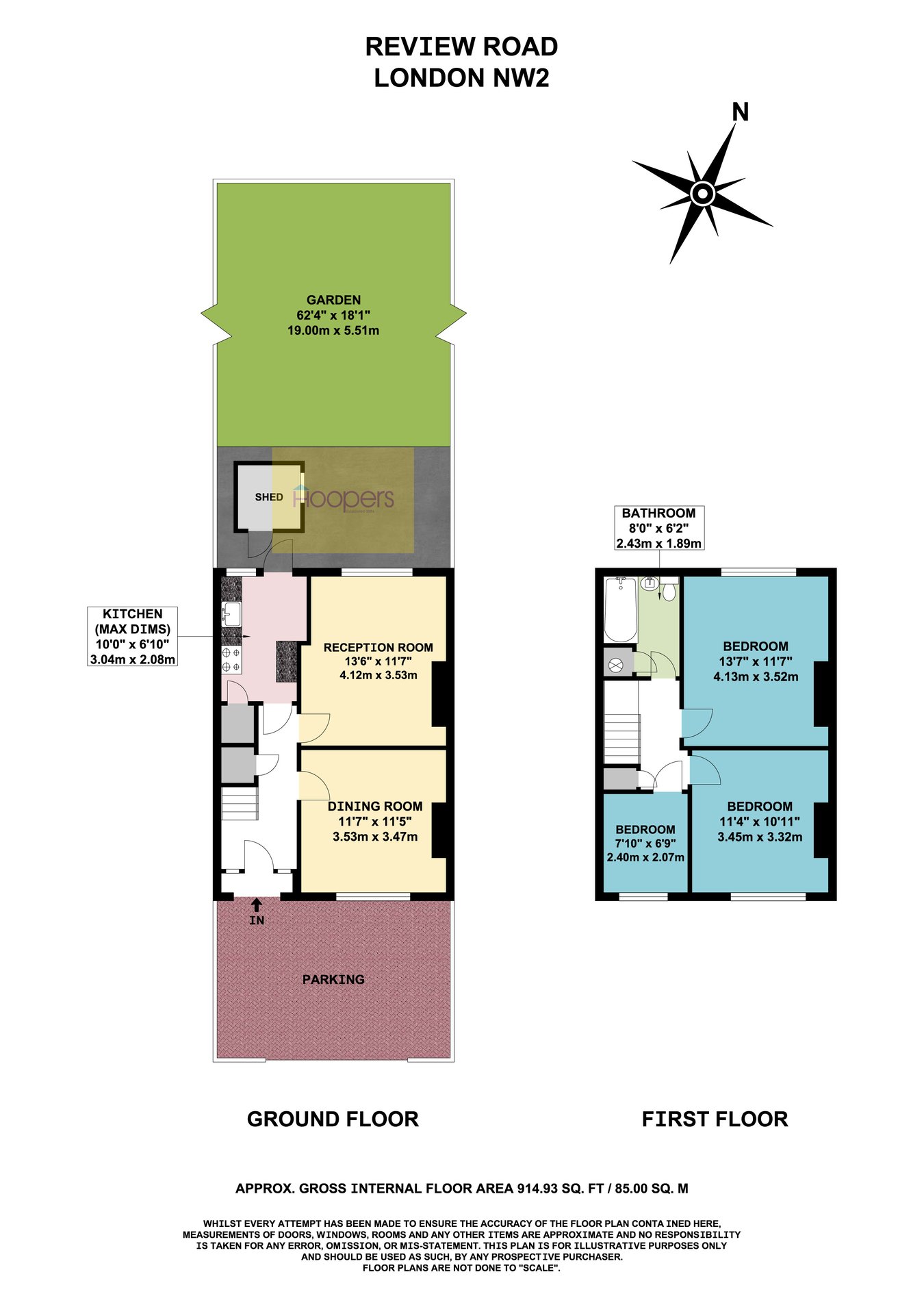 Review Road, London, NW2 floorplan