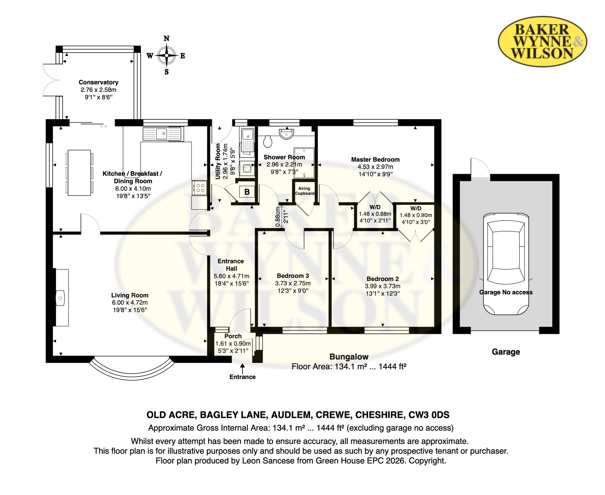 Old Acre Bagley Lane, Crewe floorplan