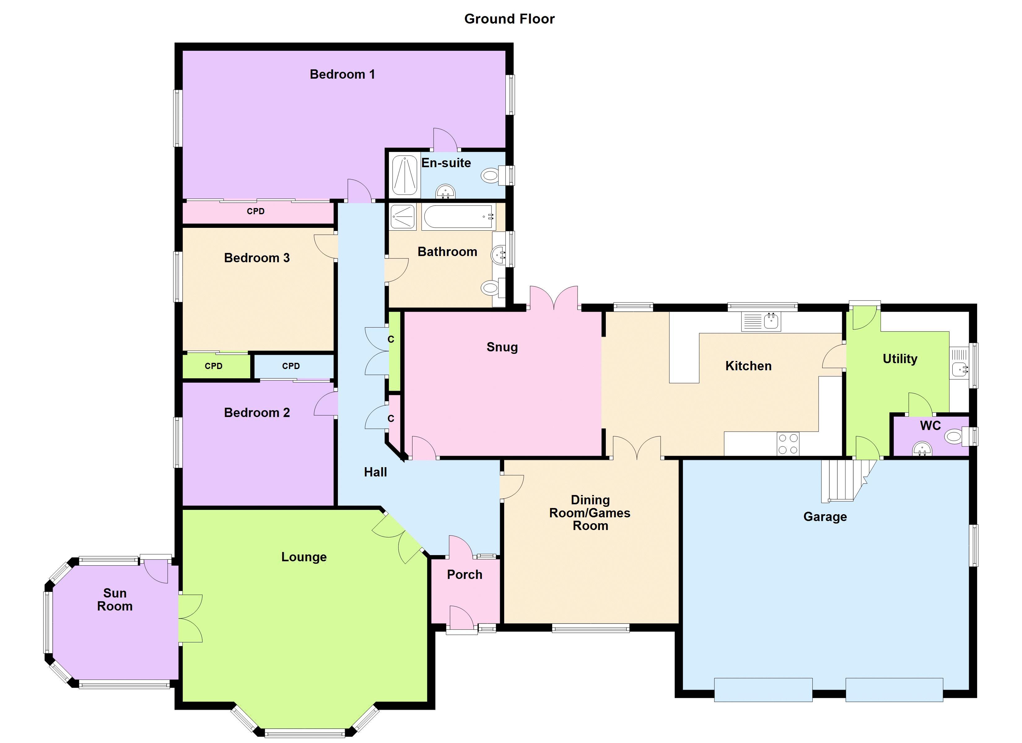 Burnside, Burnside, Watten floorplan