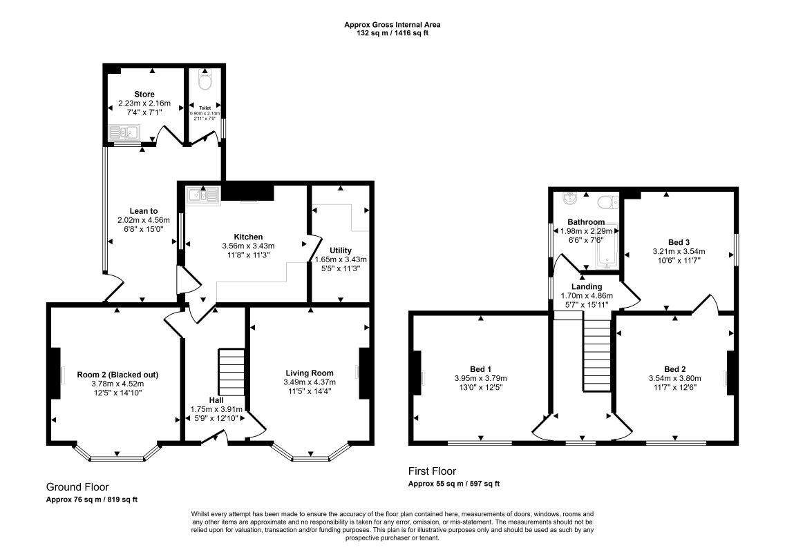 238, Outwell Road, Wisbech floorplan