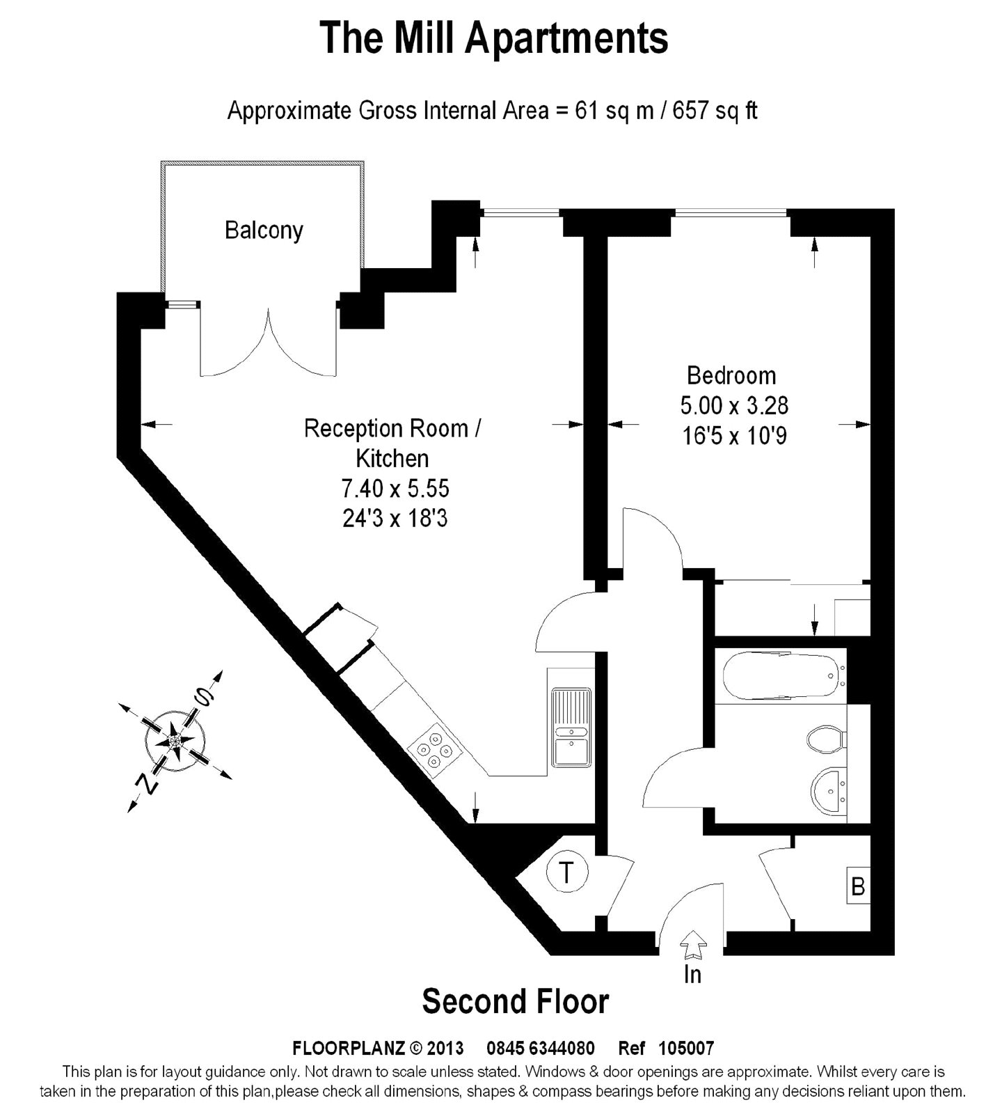 1 Bedrooms Flat to rent in The Mill Apartments, 1-7 Mill Lane, West Hampstead NW6