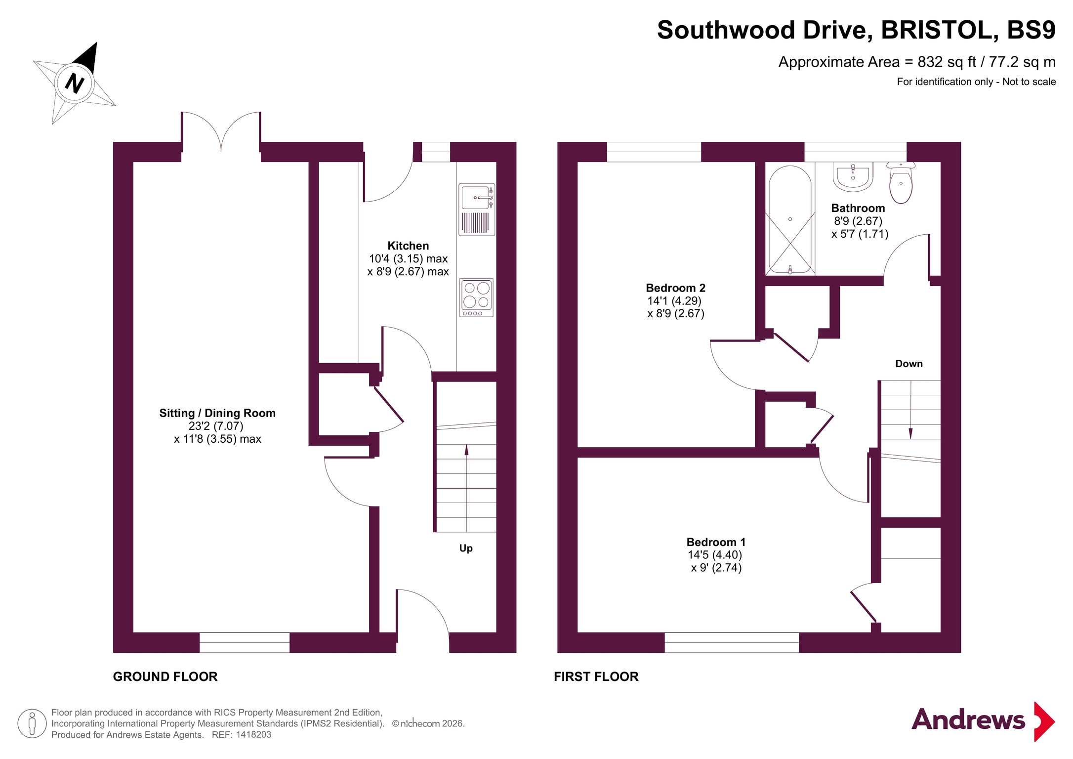 95, Southwood Drive, BRISTOL floorplan