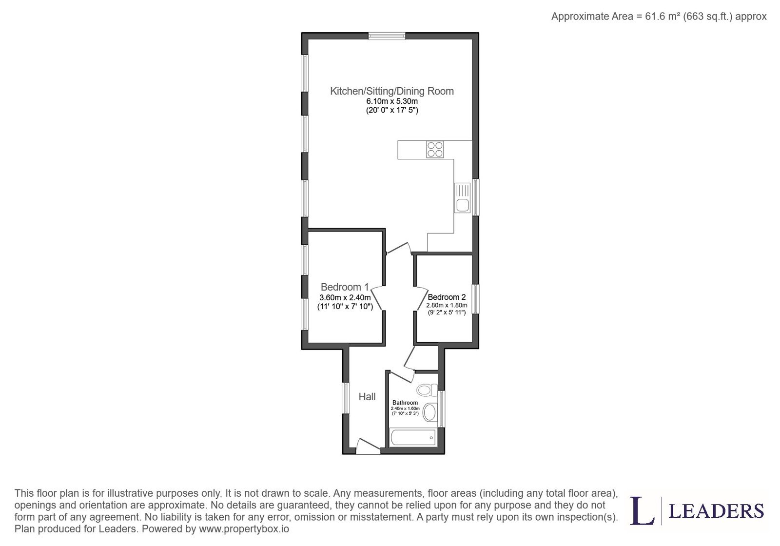 Flat 3, Haubourdin Court, Colne Road, Essex floorplan
