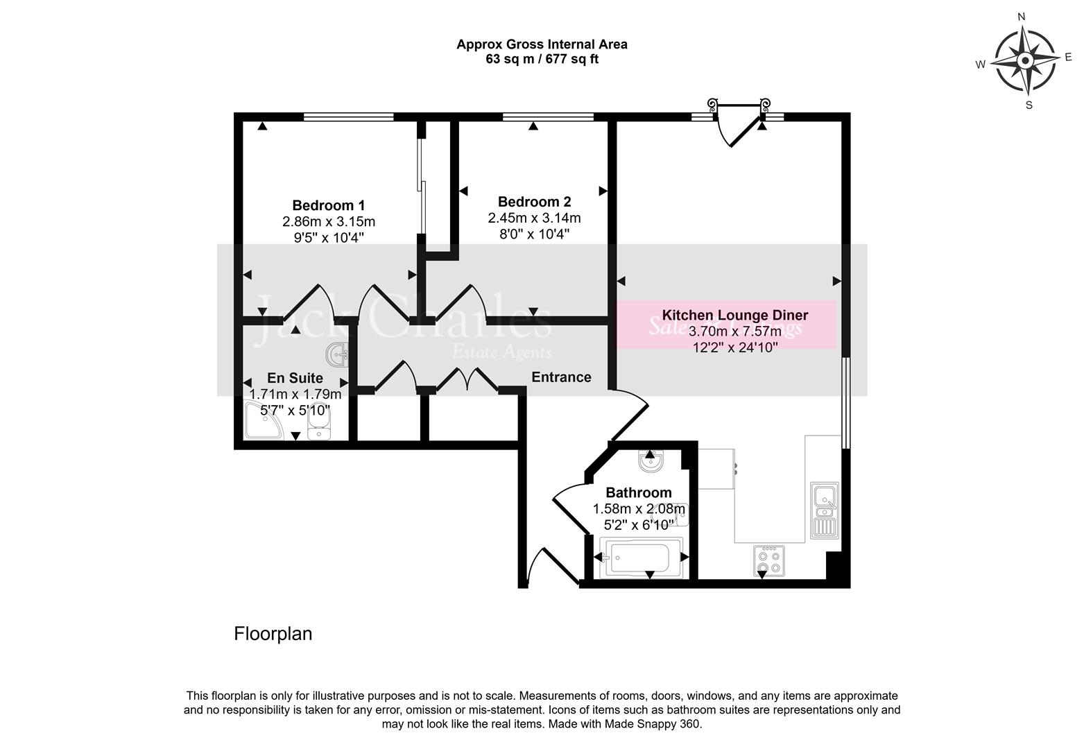 2E, Lyons Crescent, Tonbridge floorplan