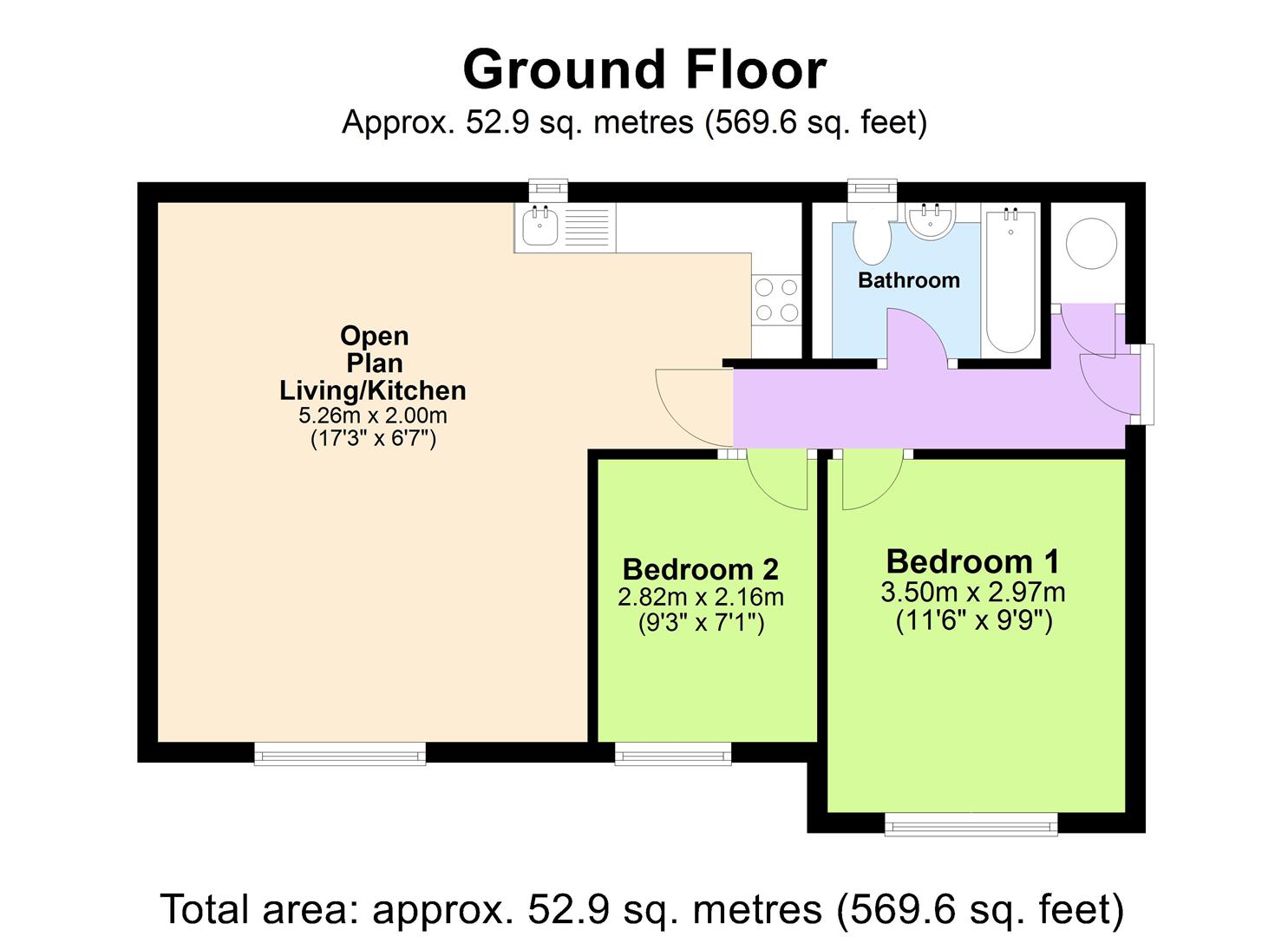 3 Blacksmiths Court, Little Hereford Street, Bromyard floorplan