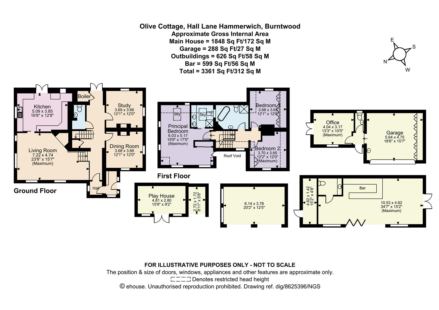 Olive Cottage, Hall Lane, Burntwood floorplan