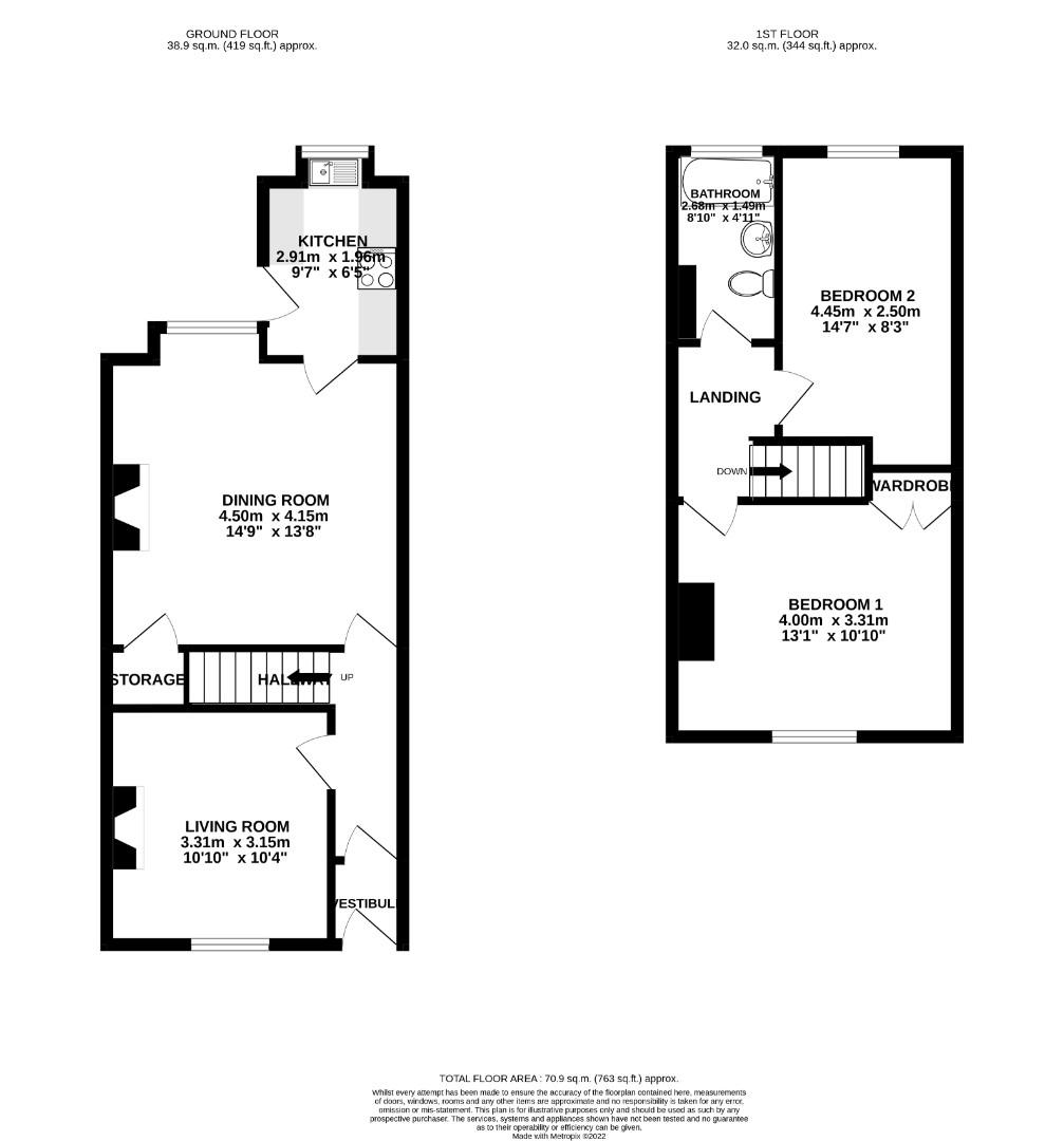 Melville Street, Burnley BB10, 2 bedroom terraced house for sale