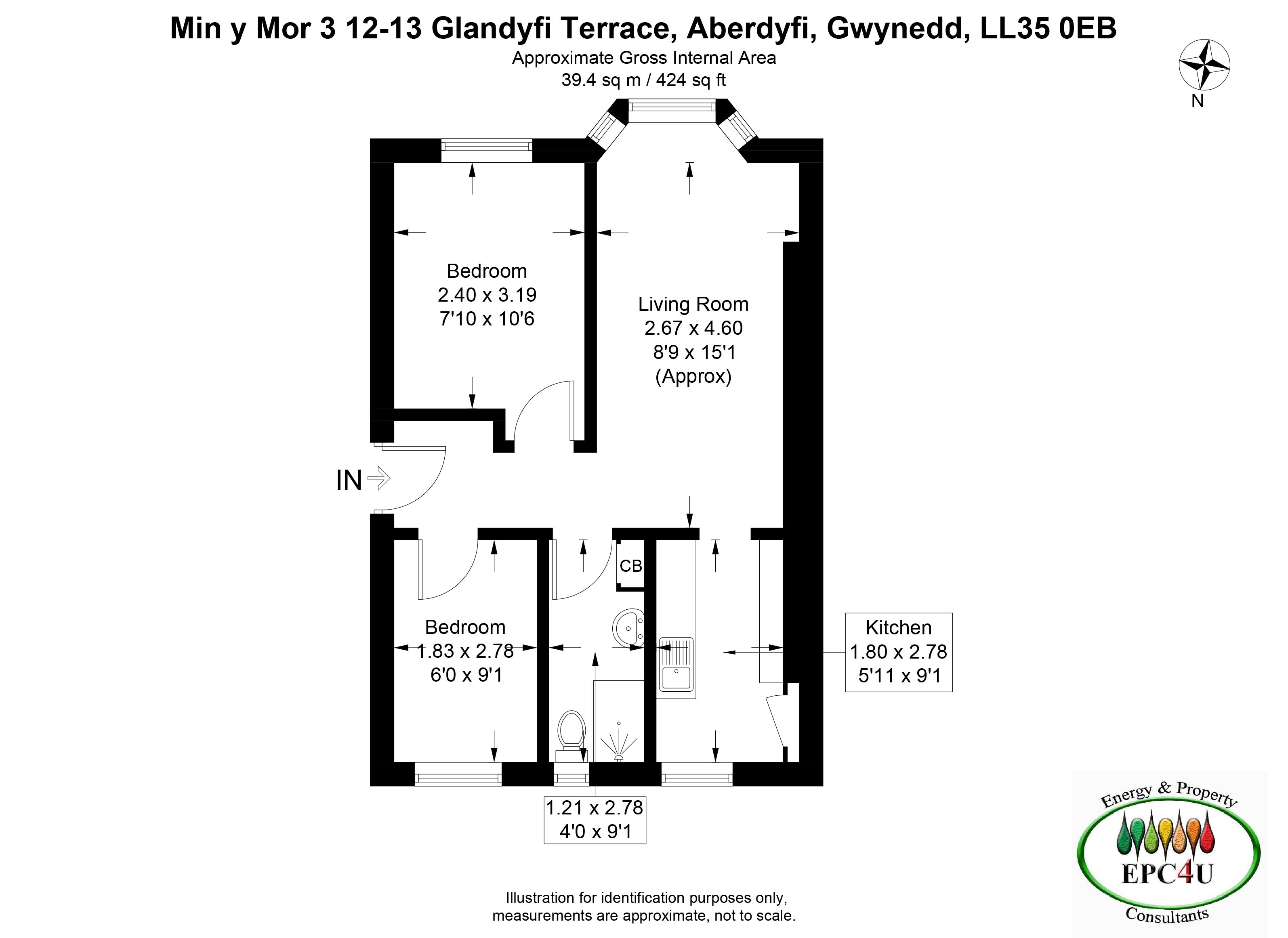 MIN Y MOR 3, GLANDYFI TERRACE, Aberdyfi floorplan