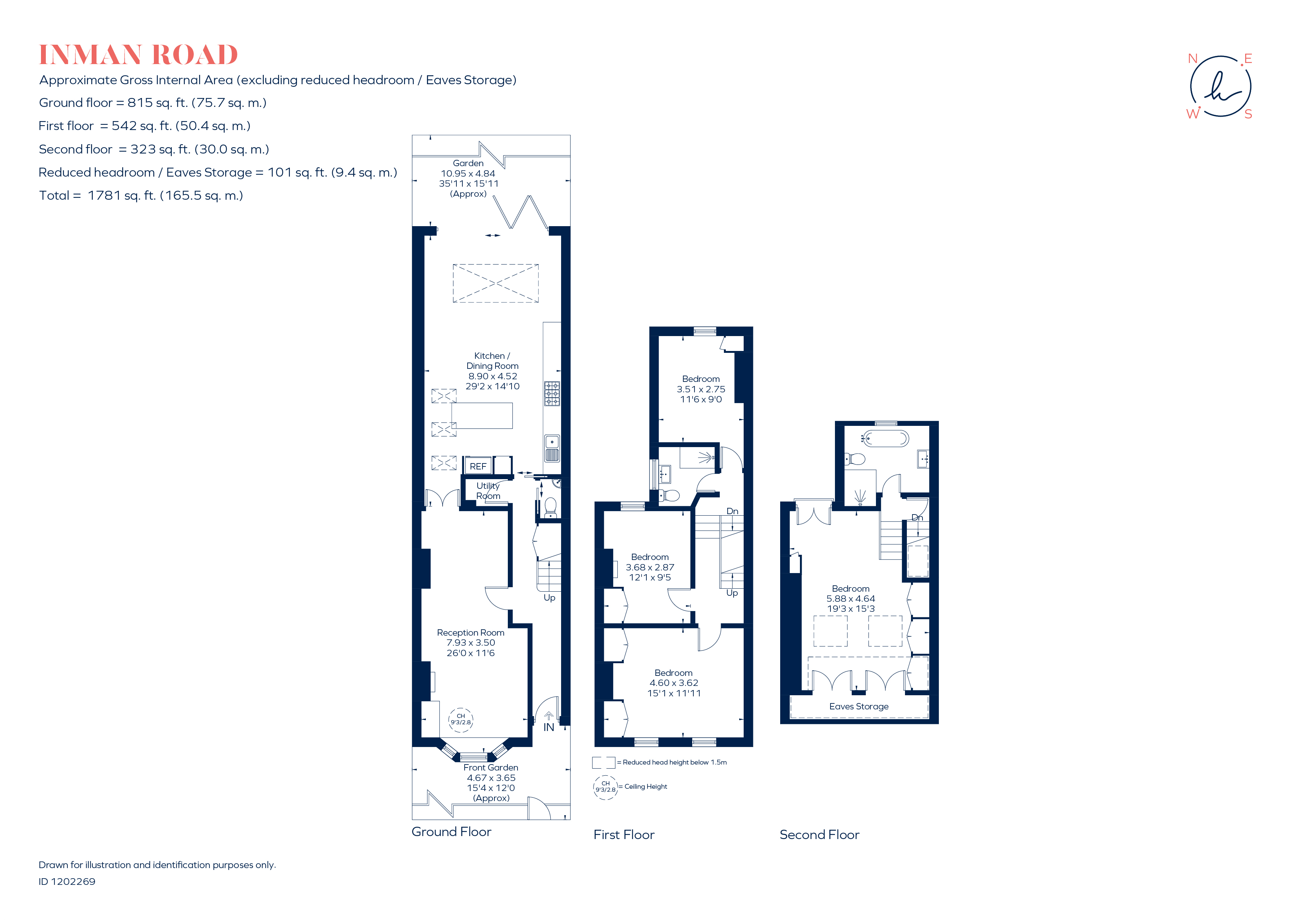 8, Inman Road, London floorplan