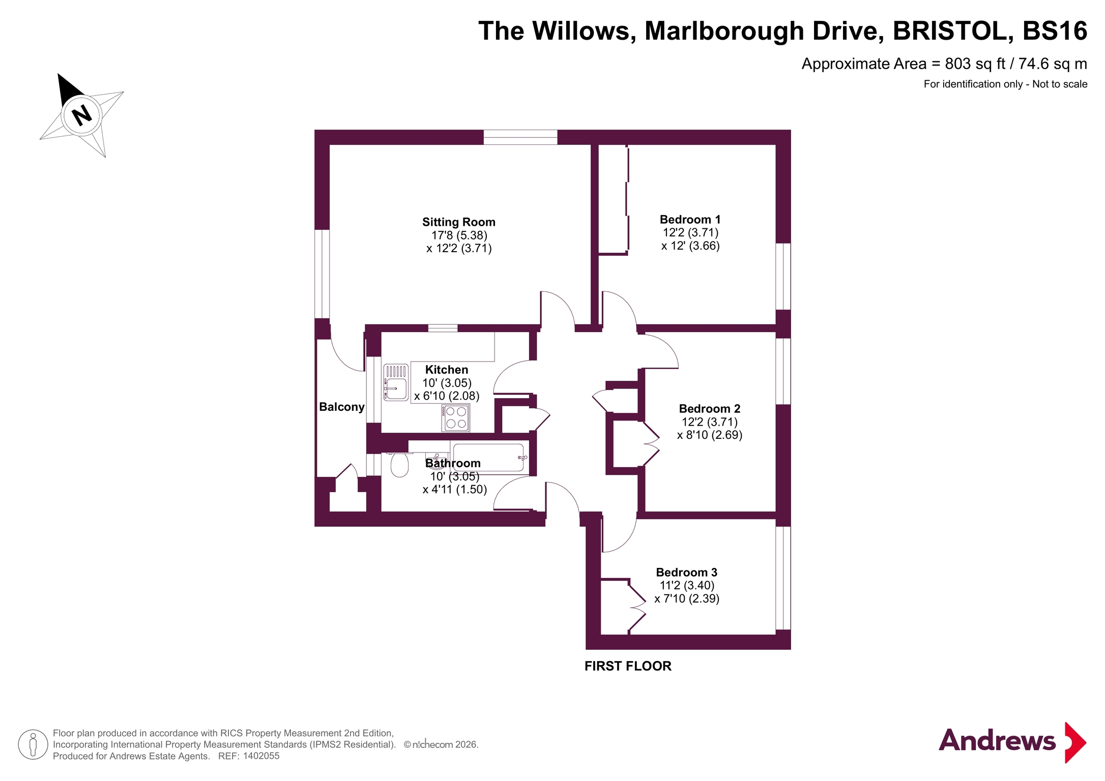 10, The Willows, Frenchay floorplan