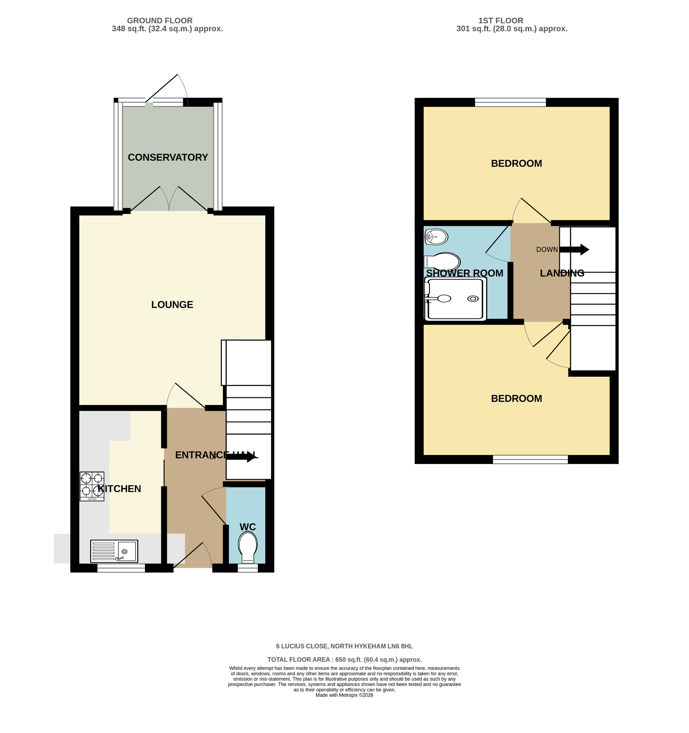 6, Lucius Close, North Hykeham floorplan