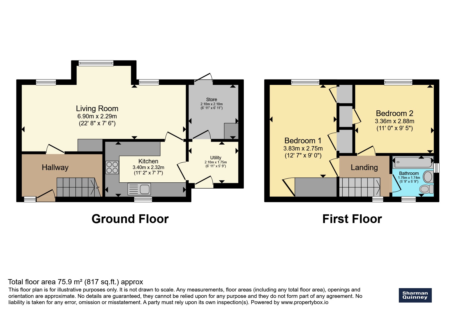 50, Parker Road, Peterborough floorplan