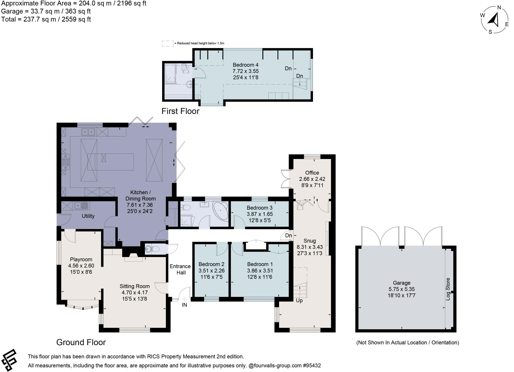 Jenners,, Walldown Road, Whitehill floorplan