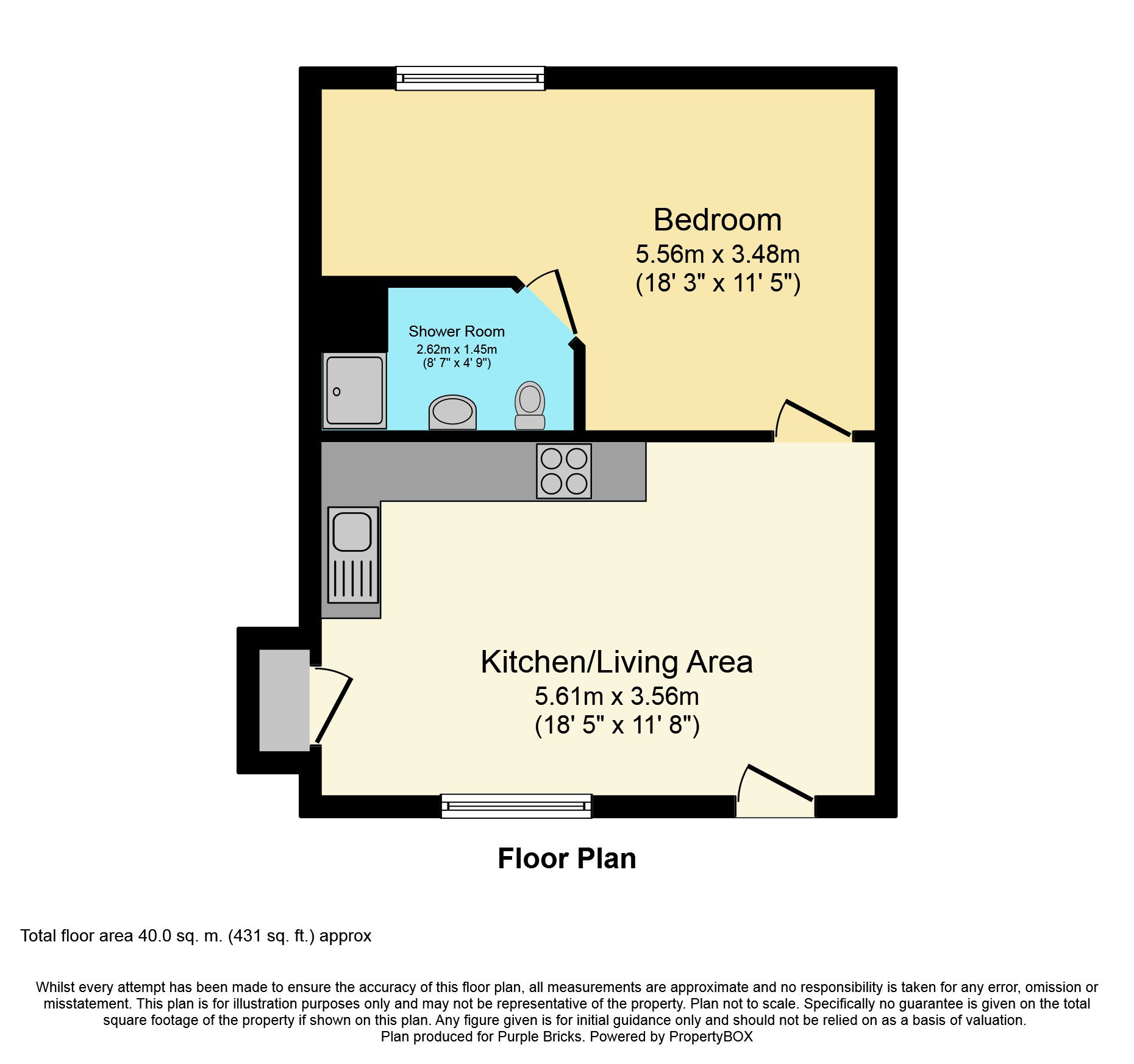 1 Bedrooms Flat for sale in Bower Place, Maidstone ME16