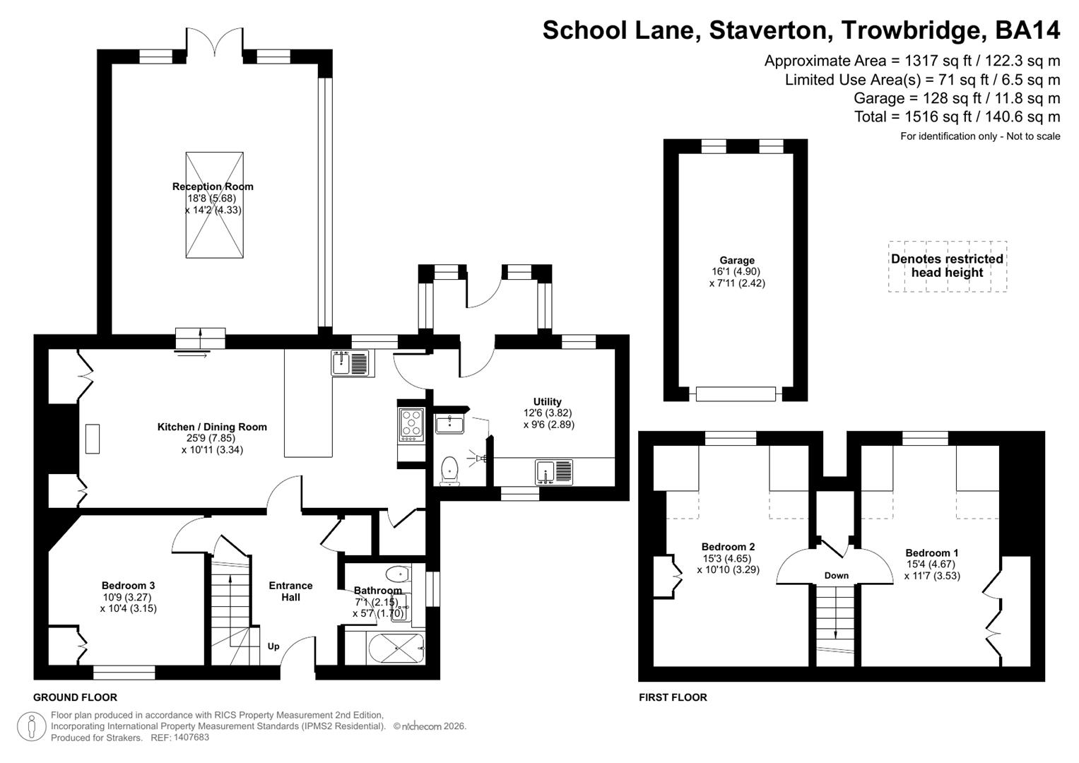 75, School Lane, Trowbridge floorplan