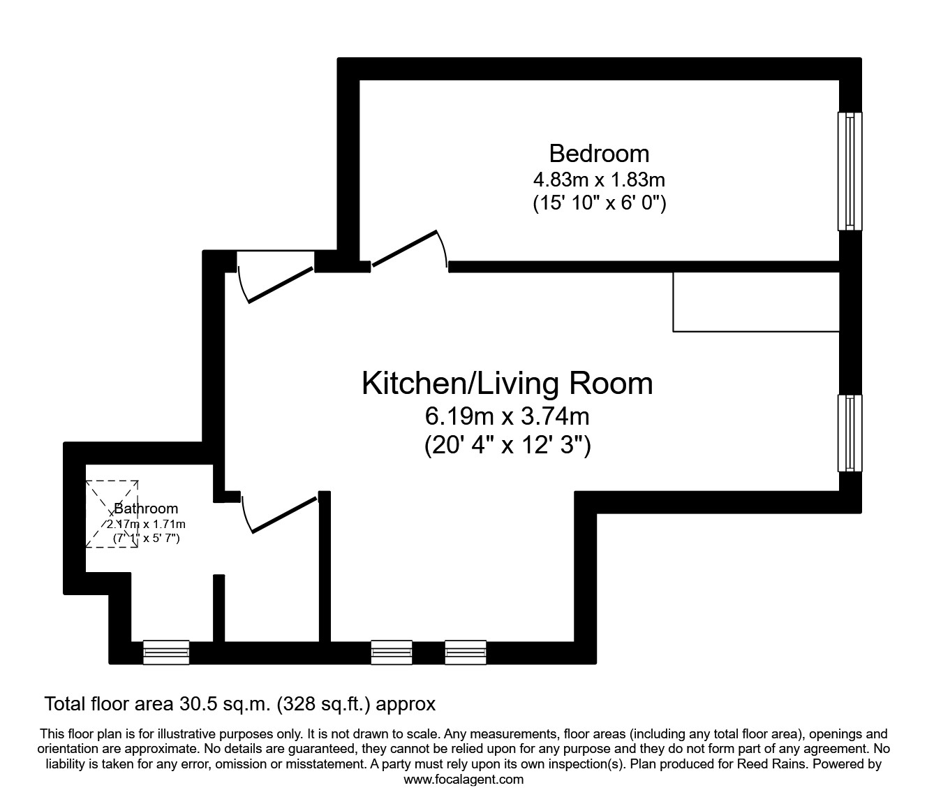 Holmfield Road, Blackpool, Lancashire FY2, 1 bedroom flat to rent