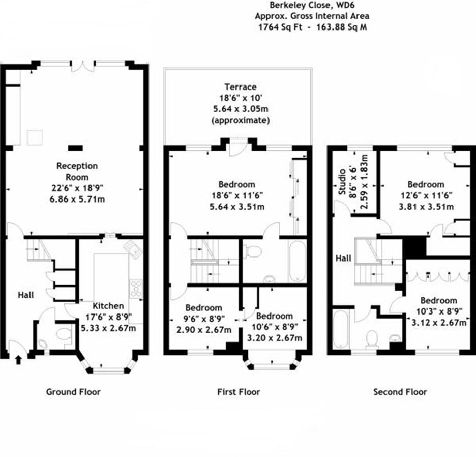 5 Bedrooms Town house for sale in Berkeley Close, Elstree, Borehamwood WD6