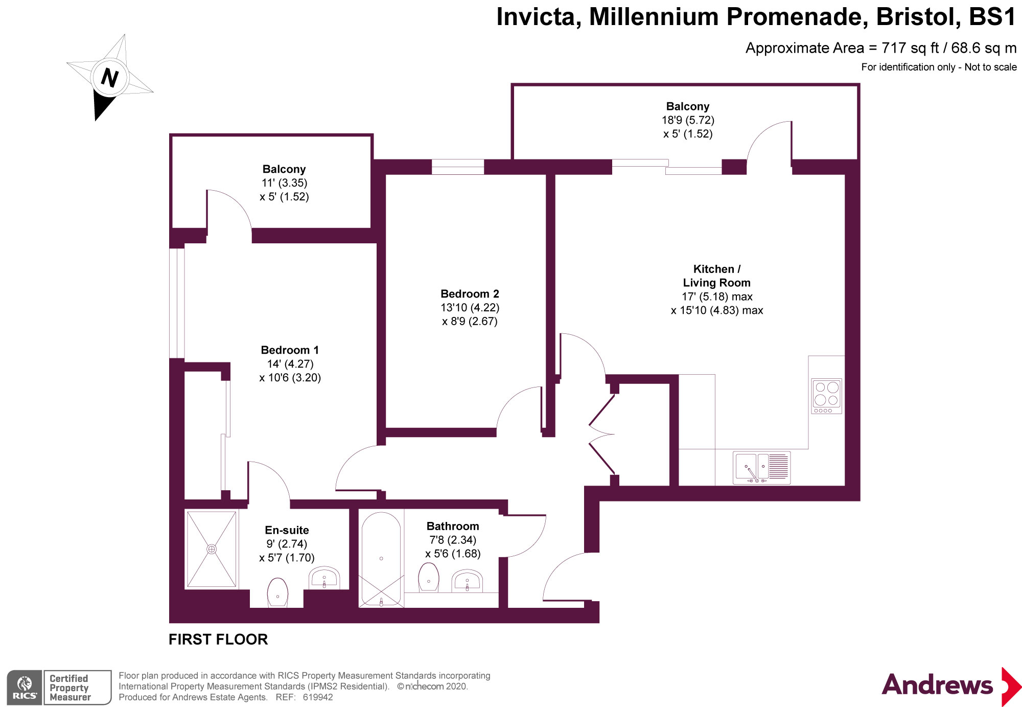 Invicta, Millennium Promenade, Bristol BS1, 2 bedroom flat for sale ...