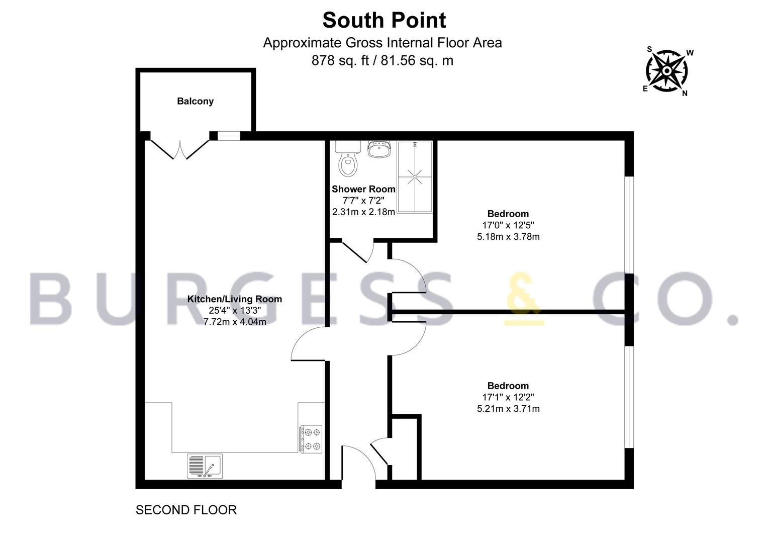 44 Southpoint, Buckhurst Road, Bexhill-On-Sea floorplan