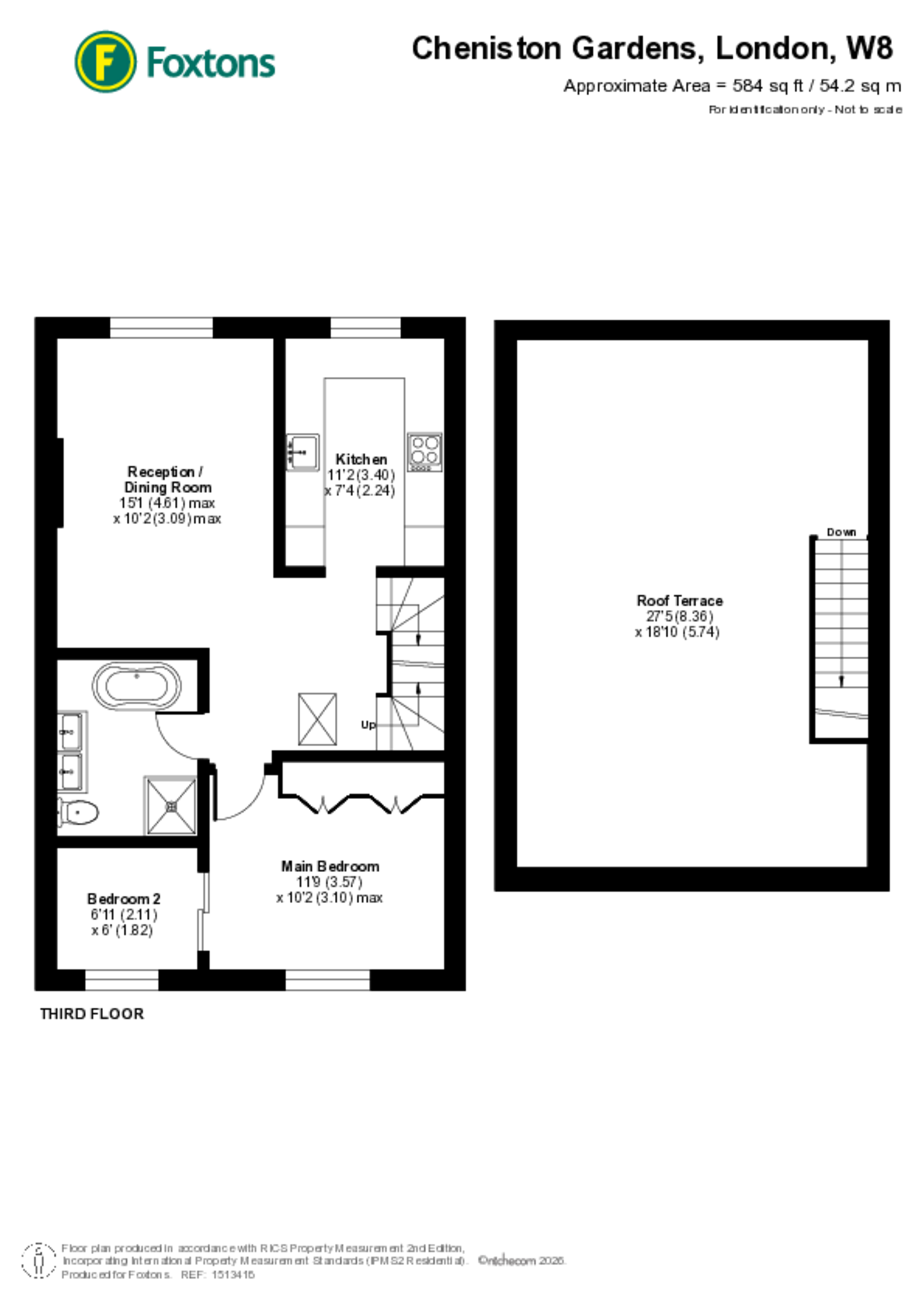 Cheniston Gardens, Kensington floorplan