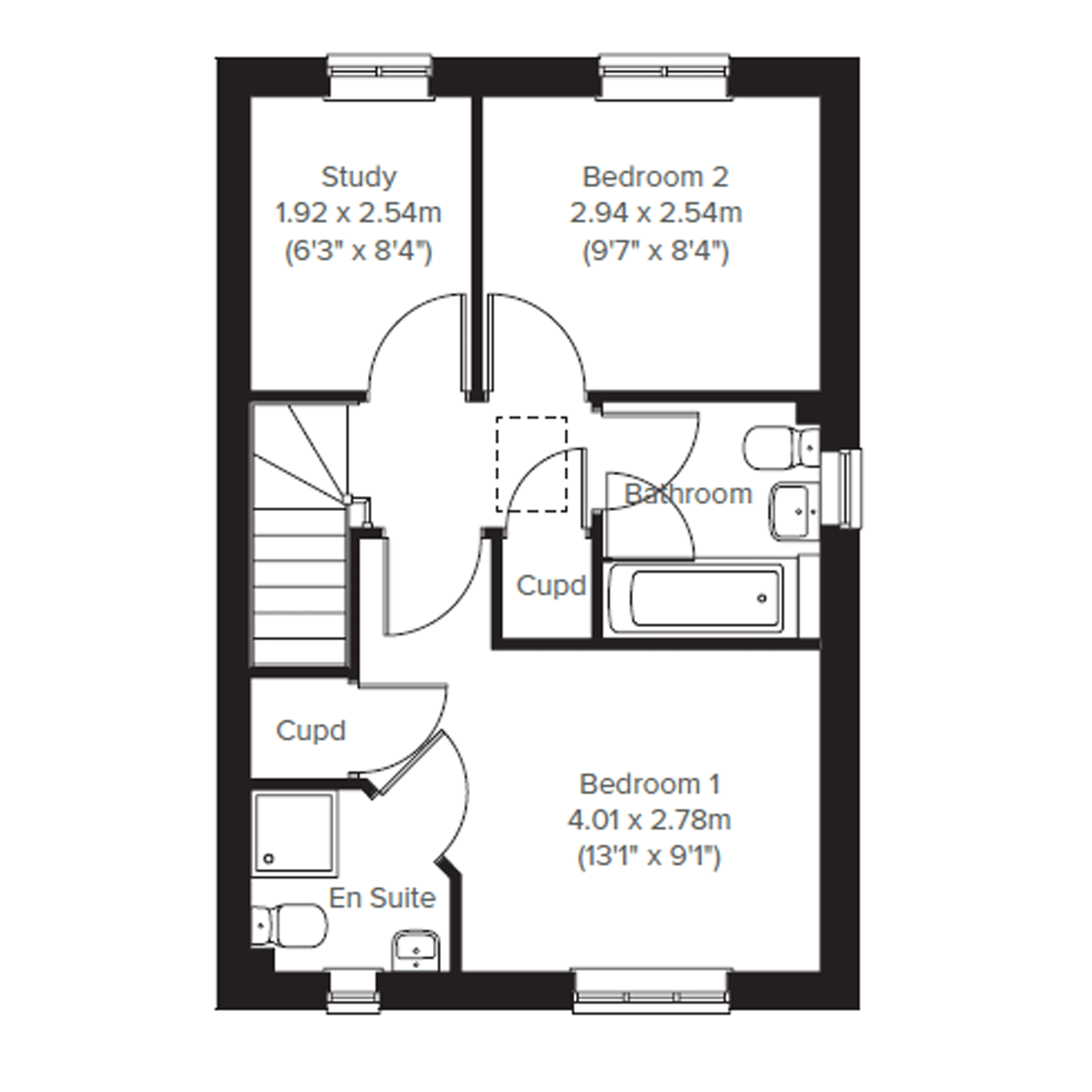 354, Bluebell Way, Whiteley floorplan