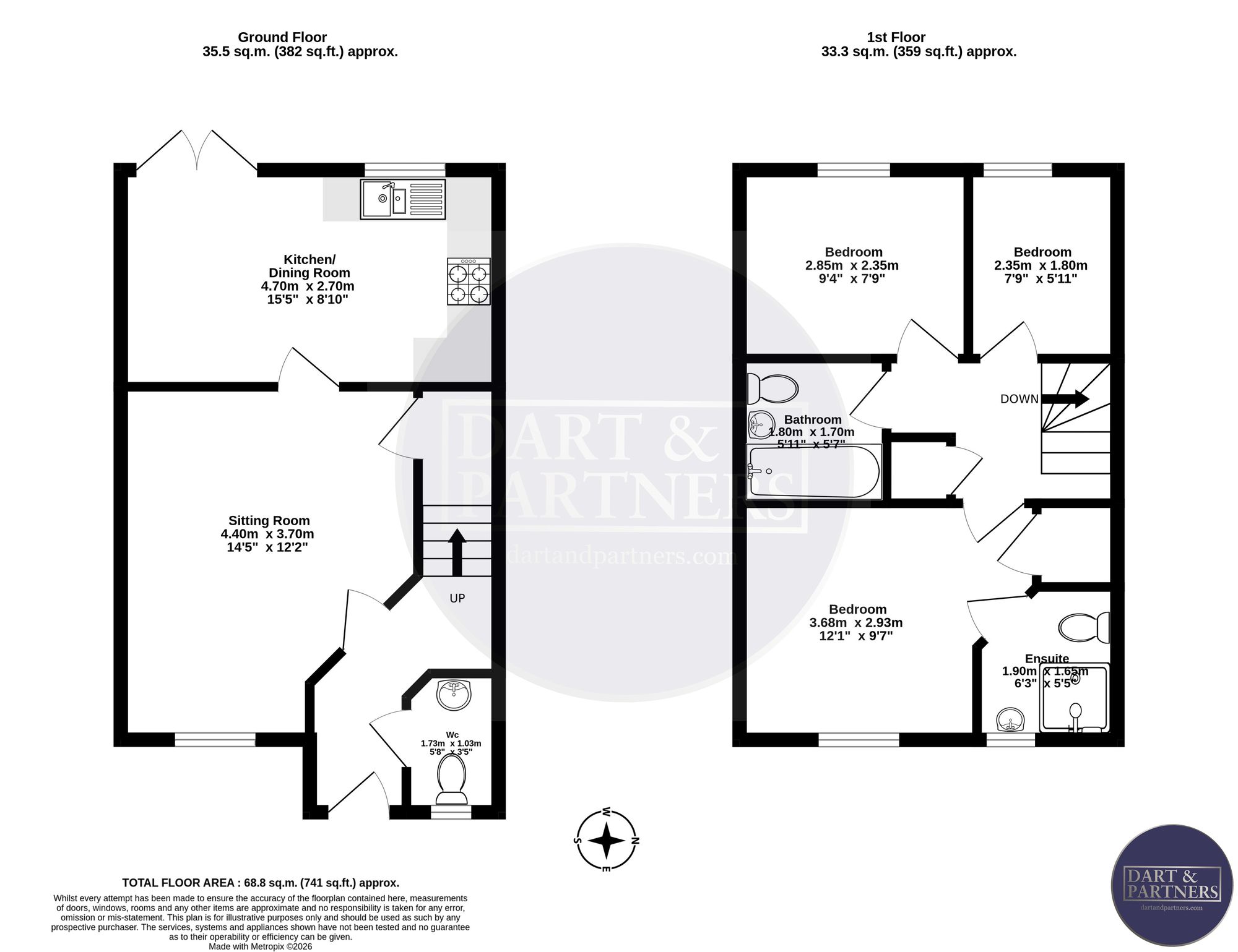 3 Trumpeter Place, Dawlish floorplan