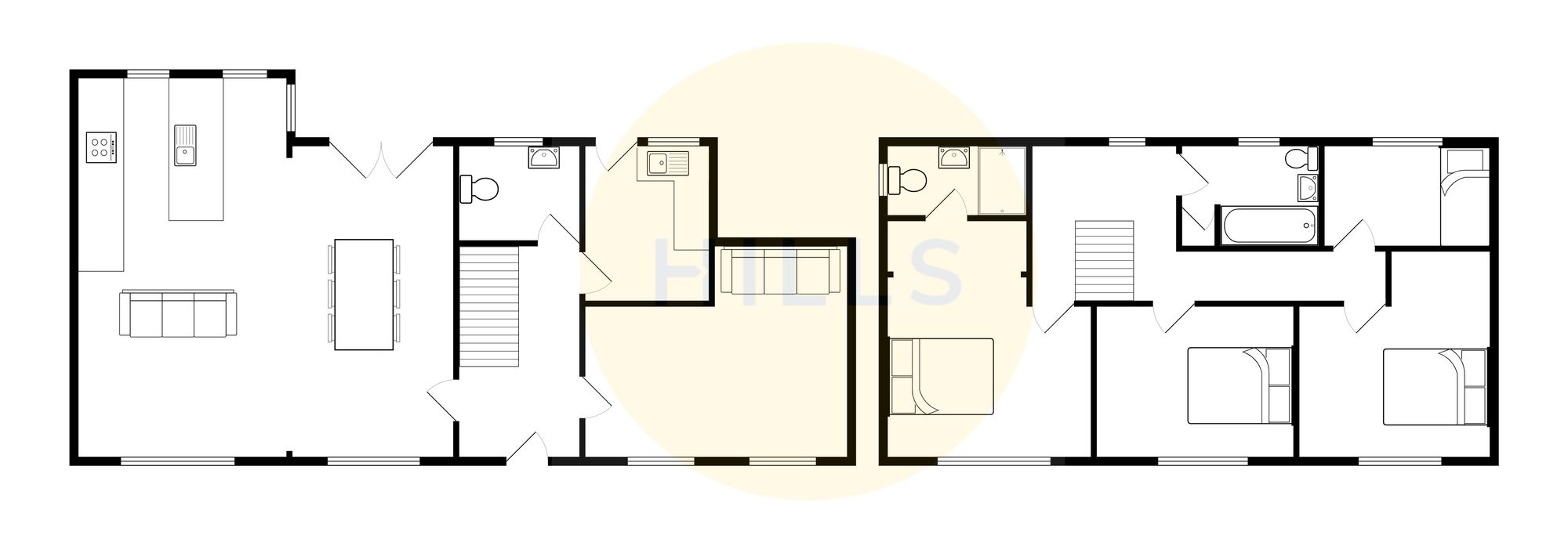 14 Victoria Road, Salford floorplan