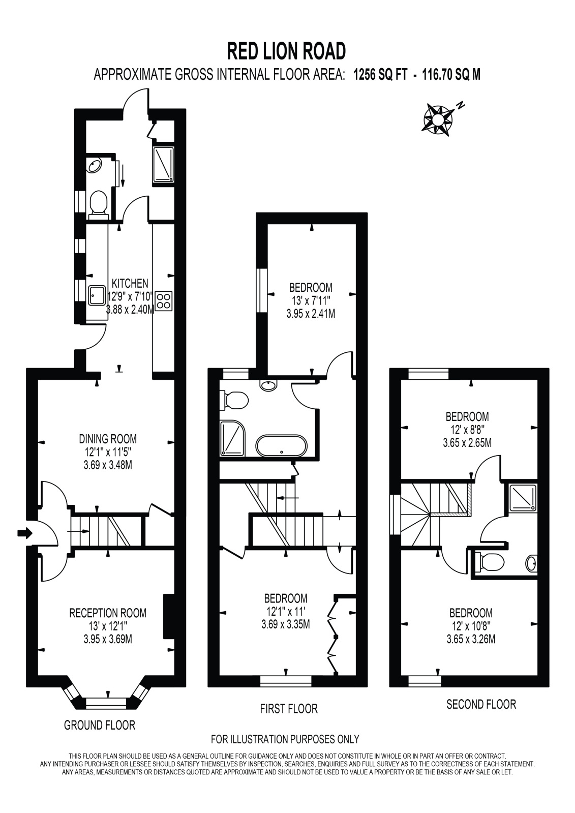 27, Red Lion Road, Surbiton floorplan