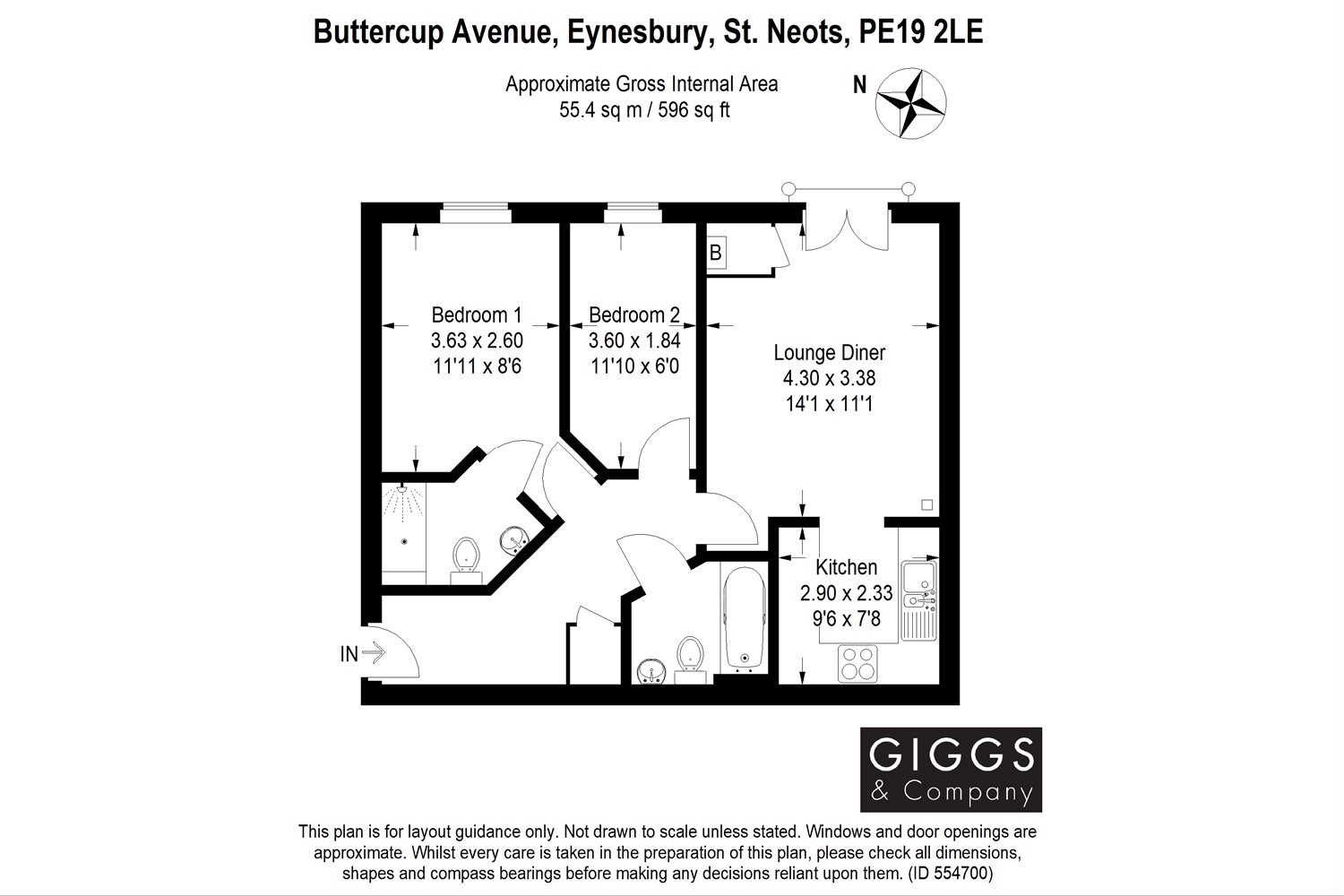 2 Bedrooms Flat for sale in Buttercup Avenue, Eynesbury, St. Neots, Cambridgeshire PE19