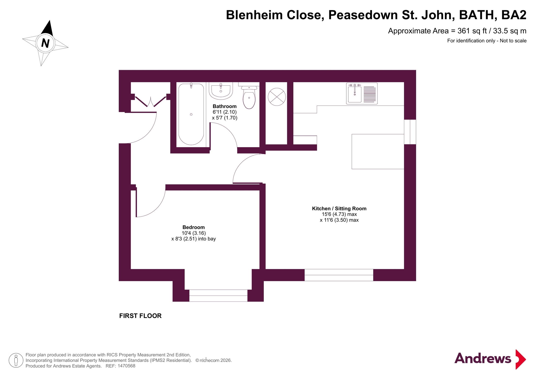 11, Blenheim Close, BATH floorplan