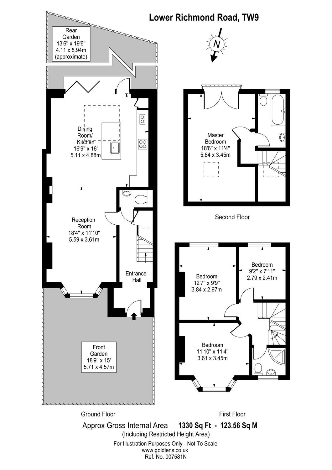 4 Bedrooms Terraced house for sale in Lower Richmond Road, Richmond, Surrey TW9