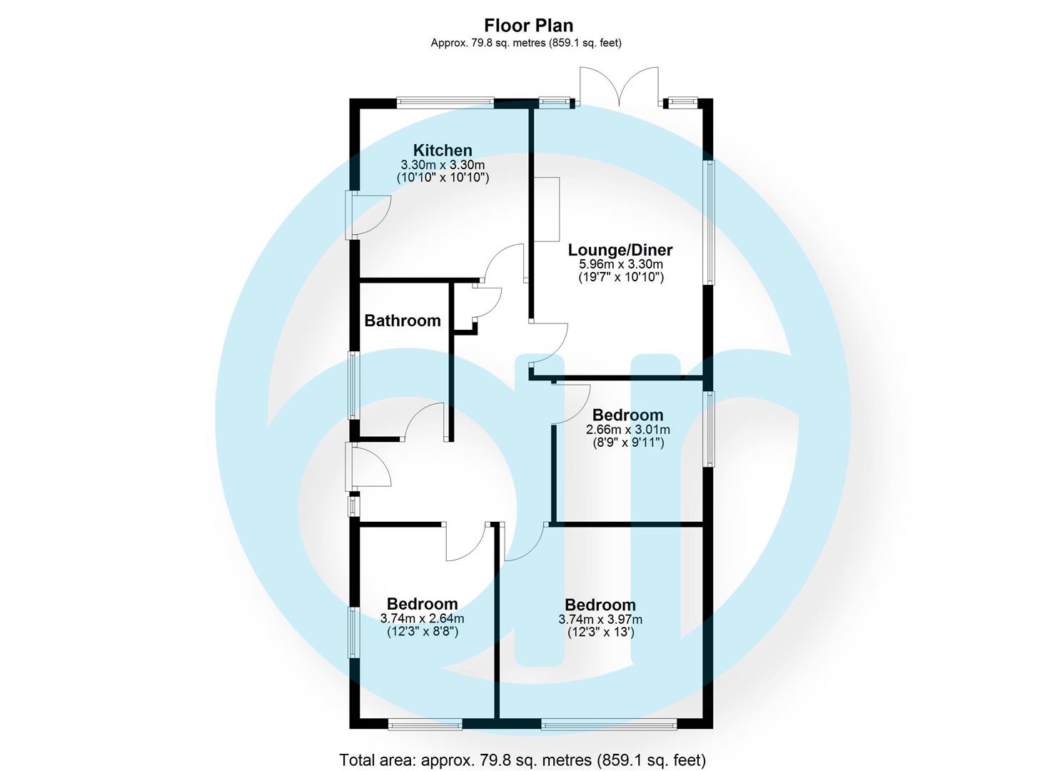 12, Cradock Place, Worthing floorplan