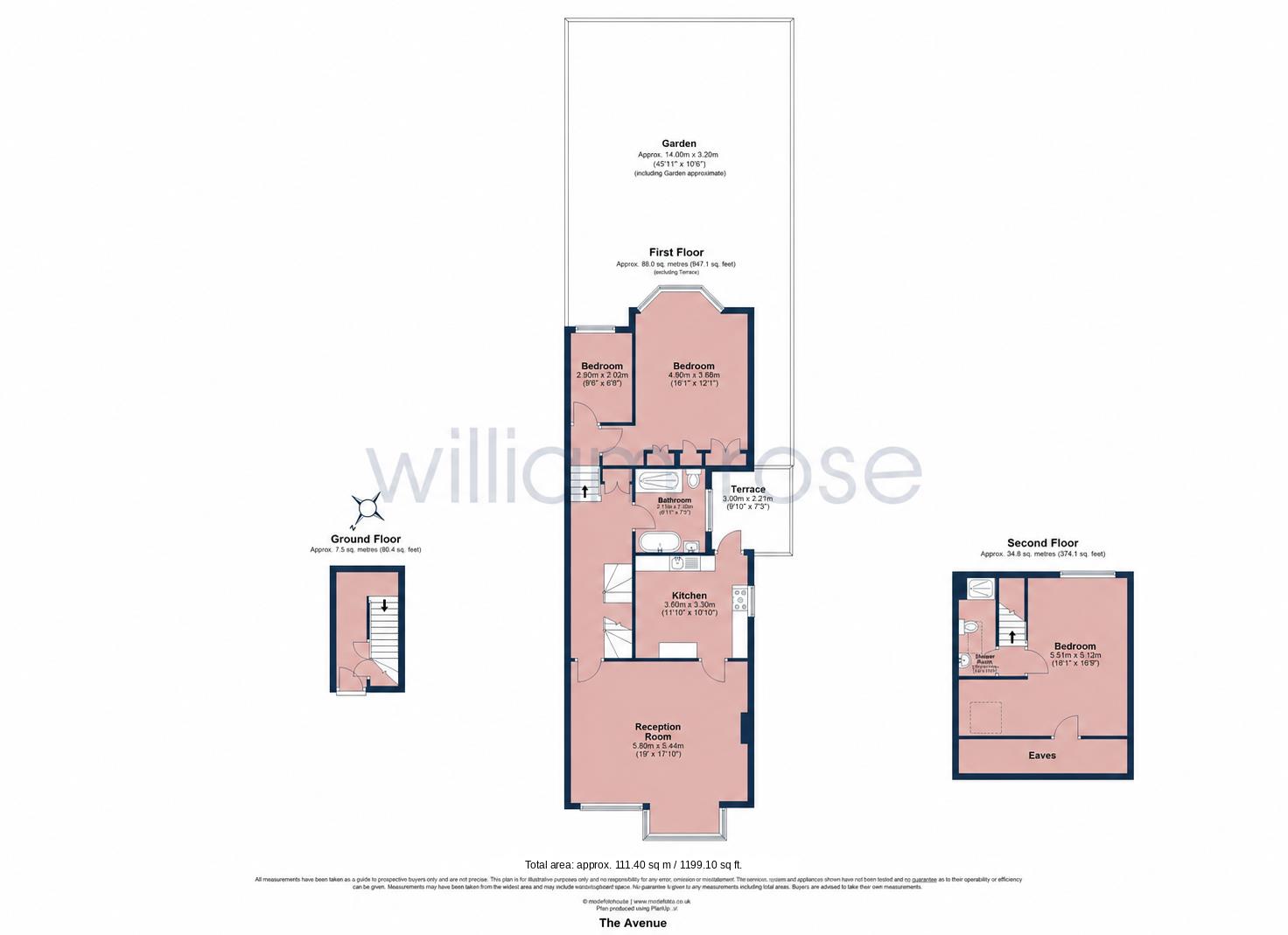 82A, The Avenue, Chingford floorplan